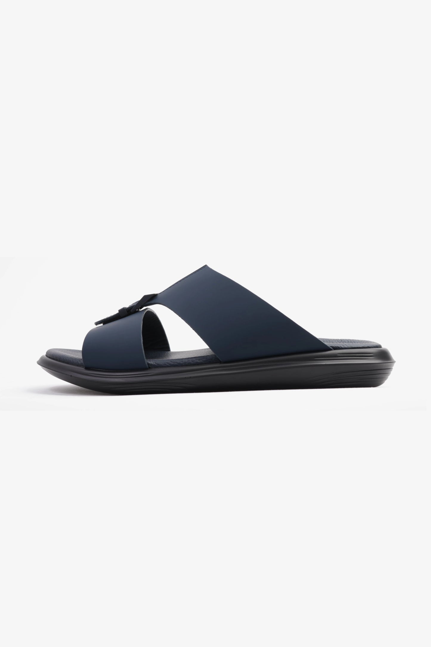 COMFORT PLUS TIMELESS ZIPPER CLOSURE MEN'S SANDALS NAVY