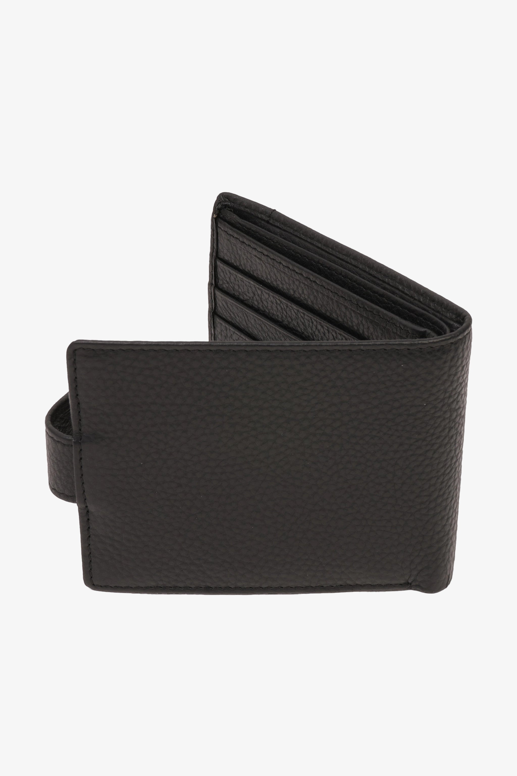 UOMO CAVALIER PREMIUM LEATHER URBANITE WALLET BLACK - Seventy7