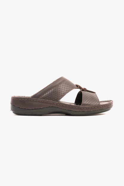 COMFORT PLUS MEN'S ULTRA COMFORT TRIM SANDALS BROWN