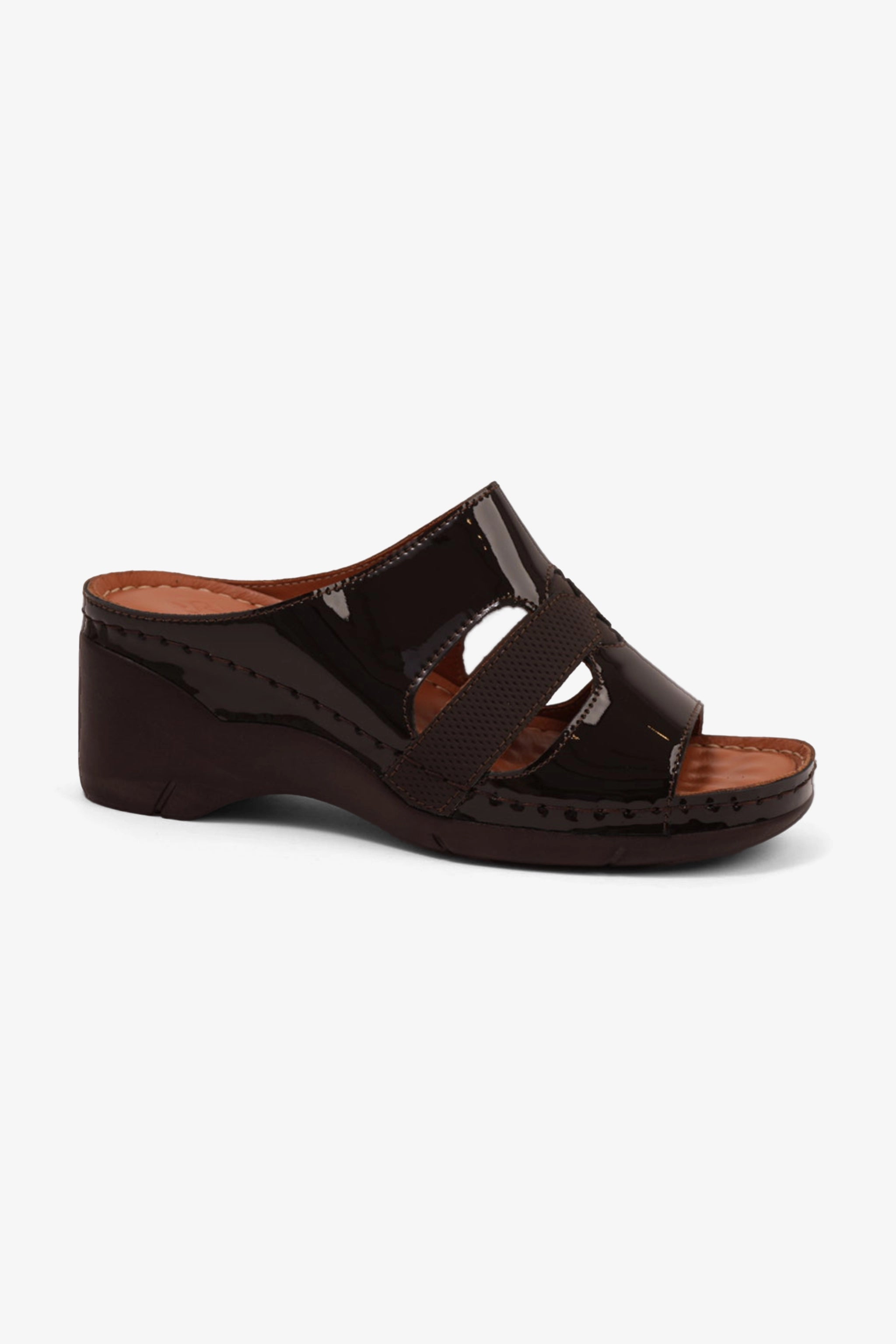 COMFORT PLUS LADIES SANDALS  - GG115 BROWN