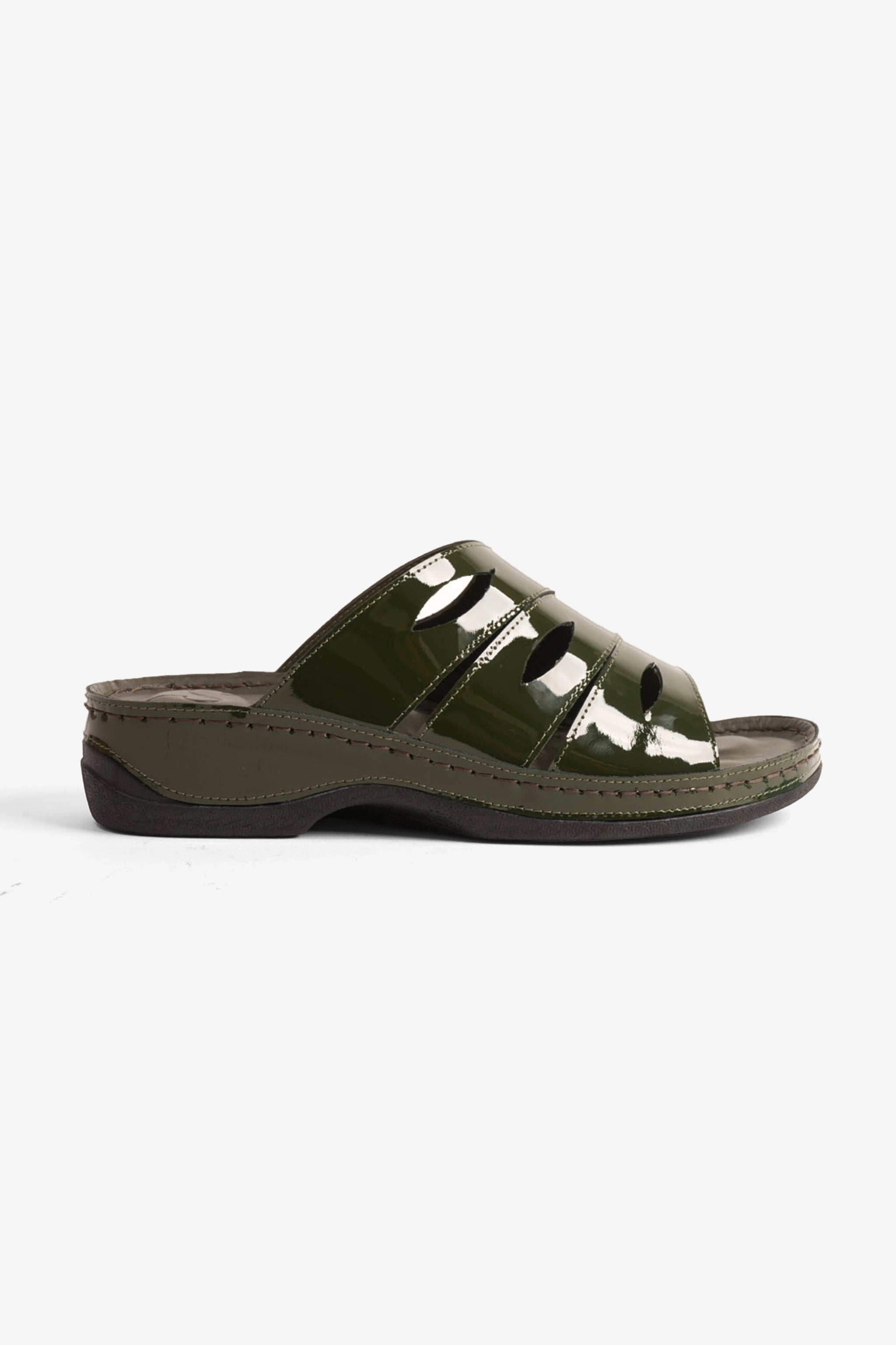 COMFORT PLUS LADIES SANDALS  -  CP515 OLIVE