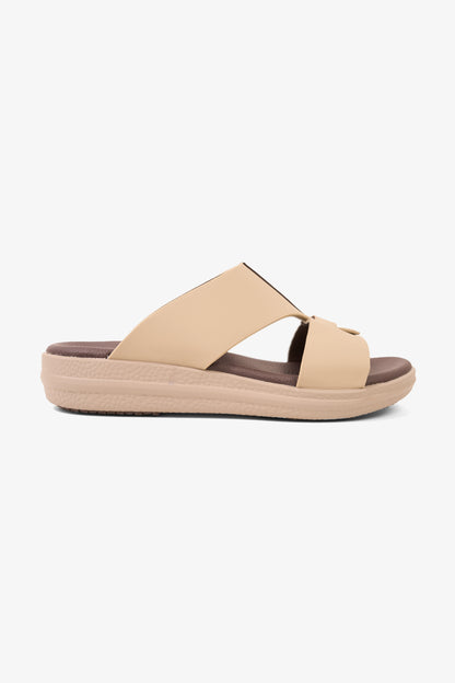 COMFORT PLUS GLIDE LUXE ARABIC SANDALS BEIGE