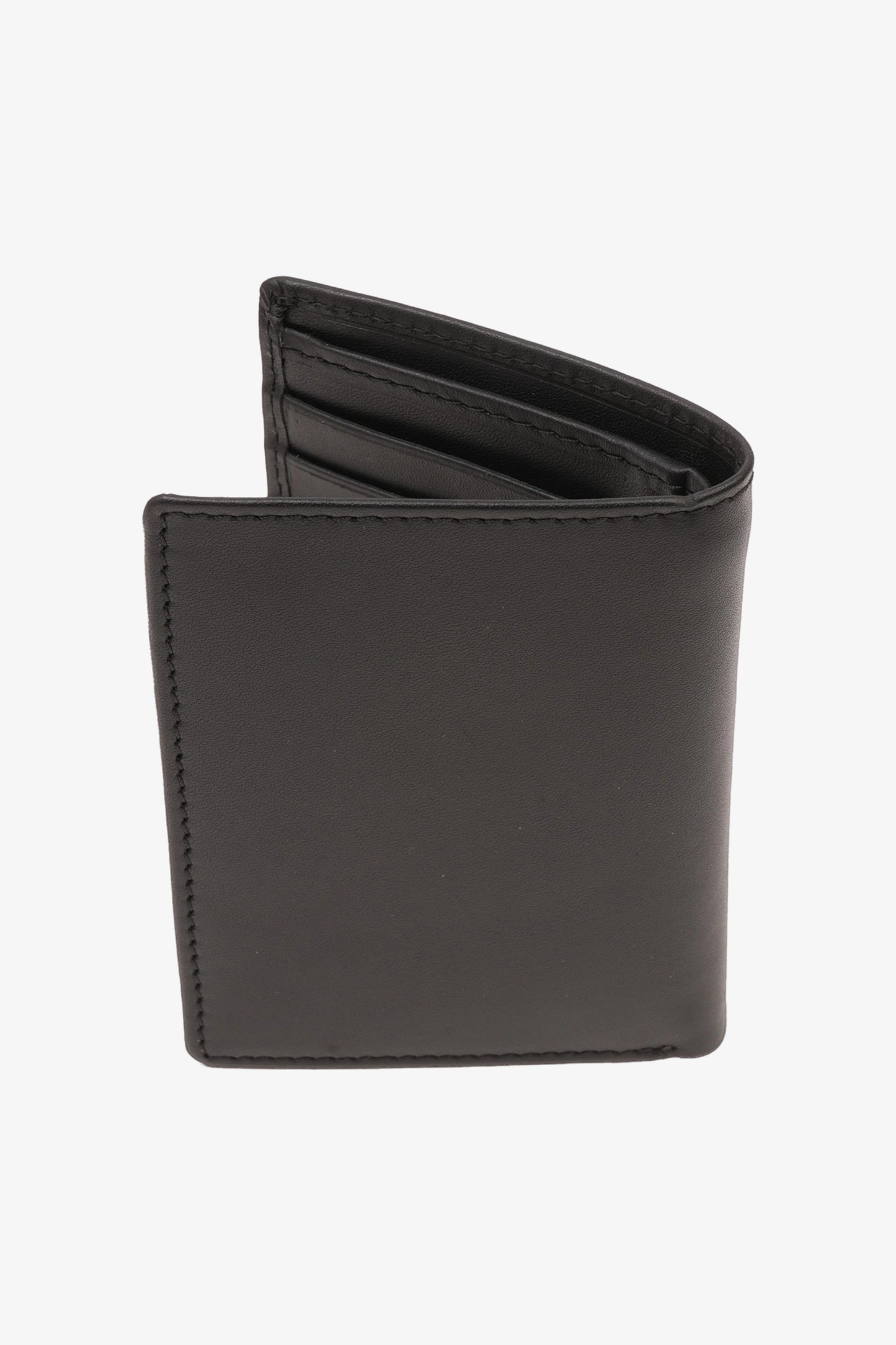 UOMO CAVALIER PREMIUM LEATHER METROPOLITAN WALLET BLACK - Seventy7