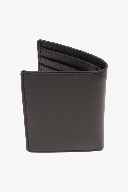 UOMO CAVALIER PREMIUM LEATHER METROPOLITAN WALLET BLACK - Seventy7