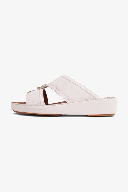 UOMO CAVALIER MEN'S PREMIUM ARABIC SANDALS WHITE