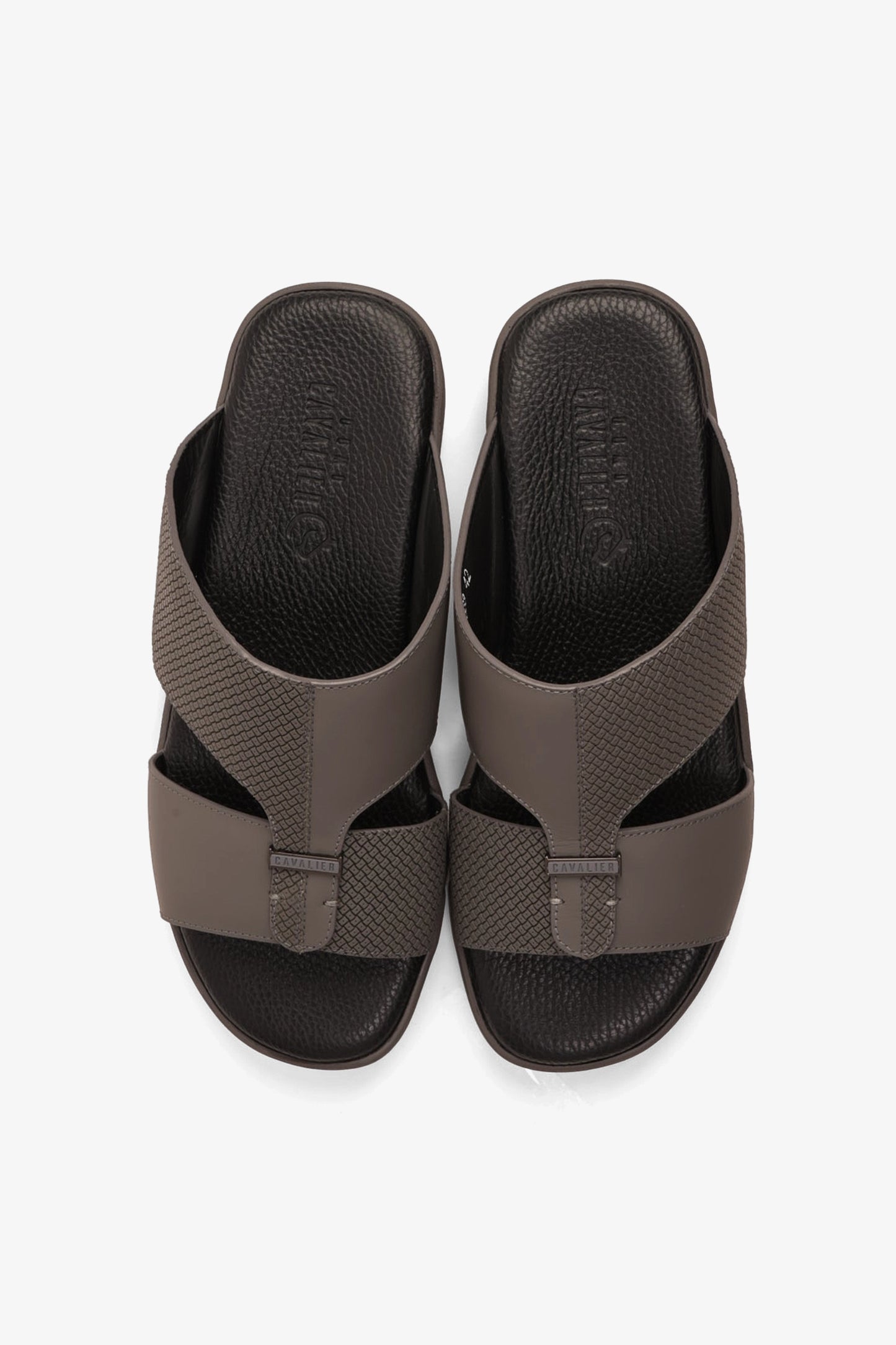 CAVALIER CLOUD ULTRA COMFORTABLE LEATHER SANDALS GREY