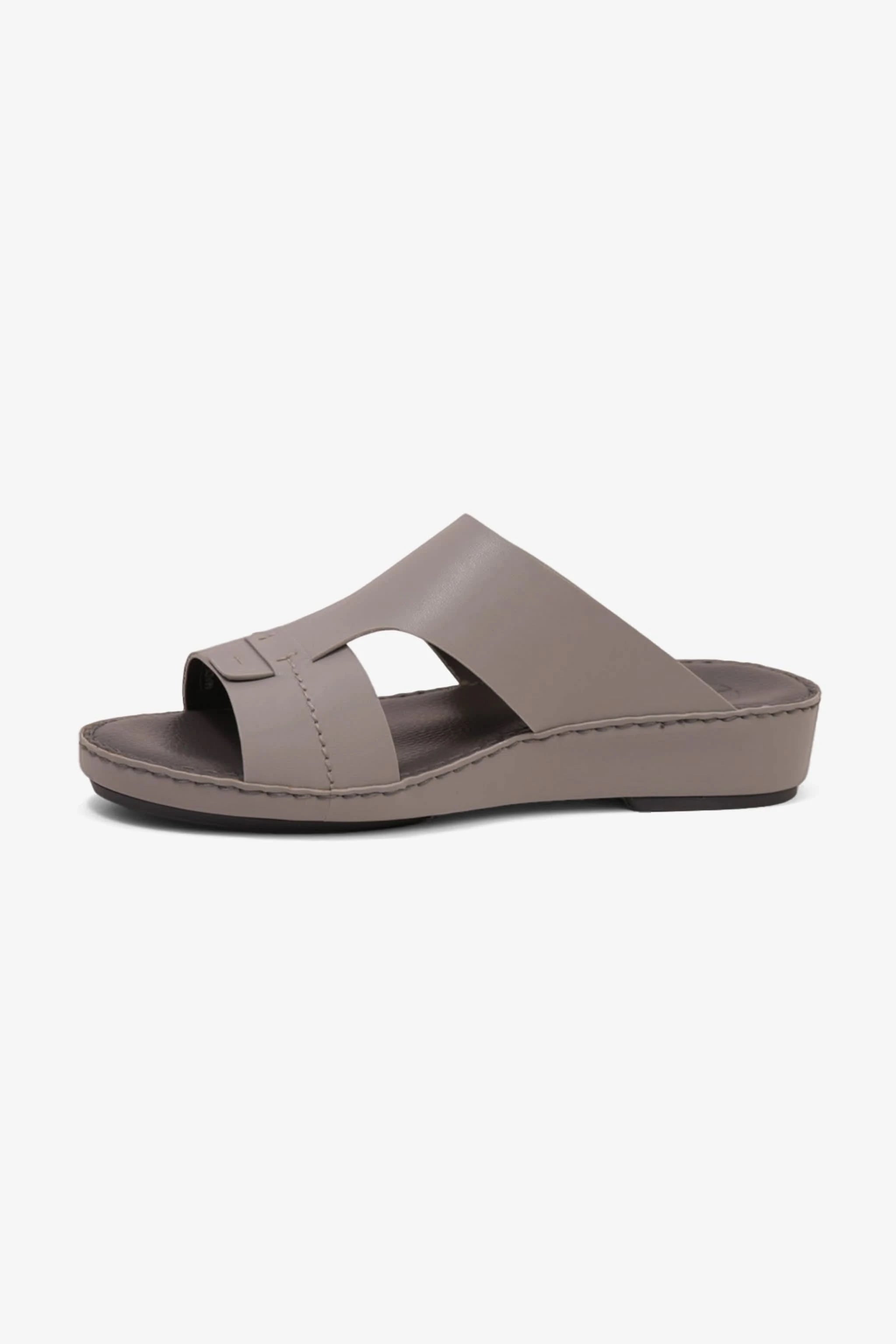 COMFORT PLUS MATTE MODERN LEATHER SANDALS LIGHT-GREY