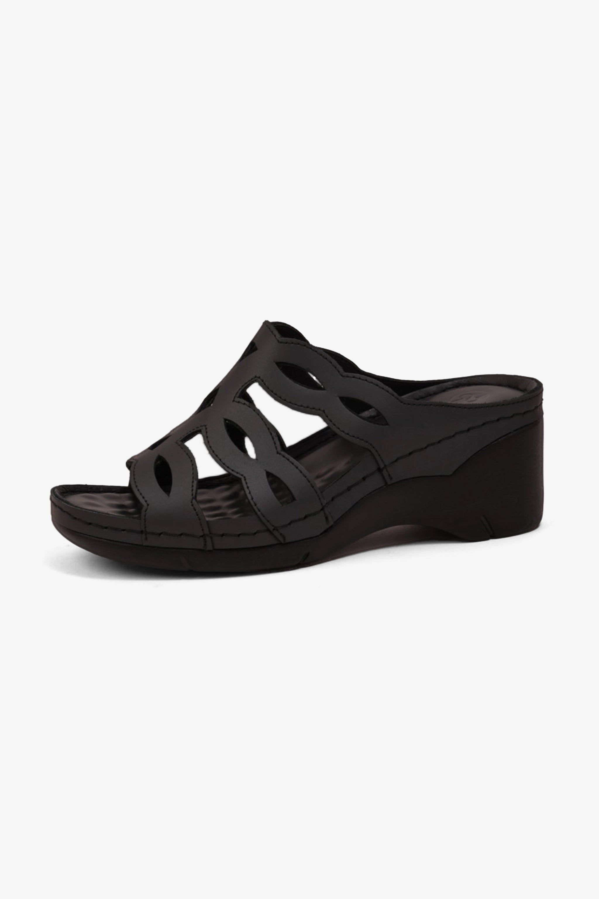 COMFORT PLUS LADIES SANDALS  - GG116 BLACK