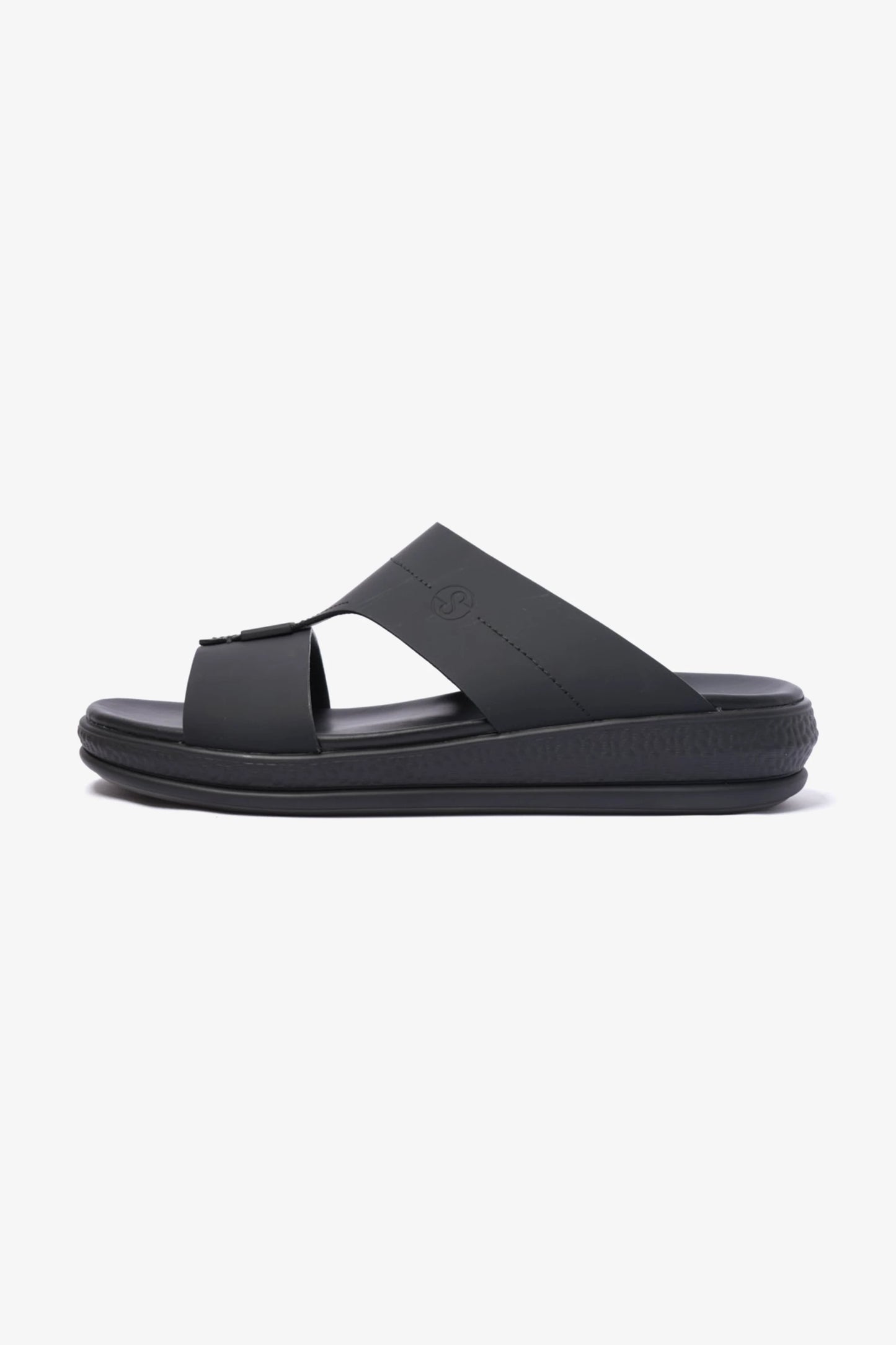 COMFORT PLUS TIMELESS DESIGN STRAP MENS SANDALS BLACK – Seventy7