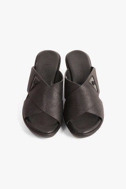 COMFORT PLUS LADIES  SANDALS  - 9108 BLACK