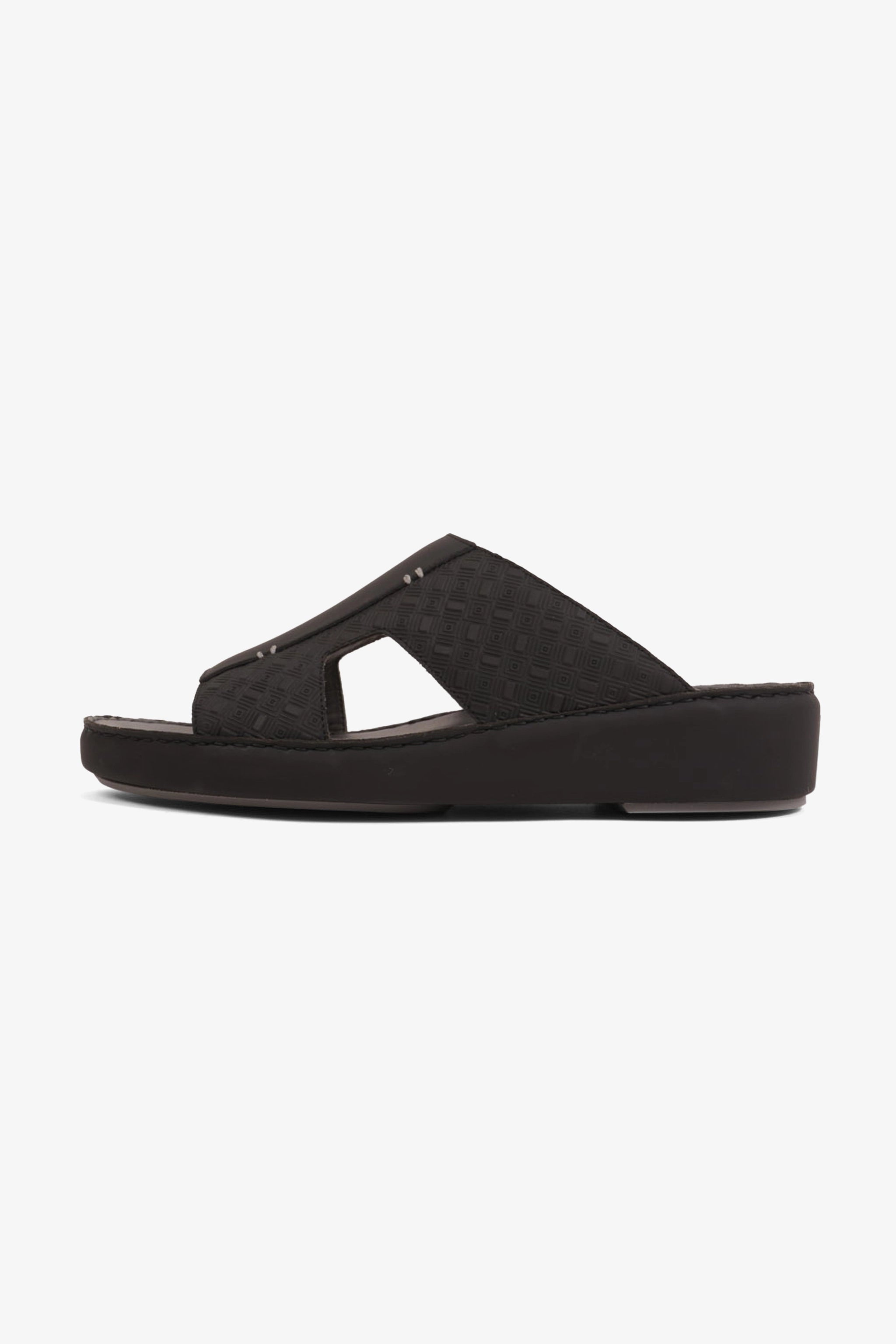 UOMO CAVALIER MEN'S ELITE COMFORT ARABIC SANDALS BLACK