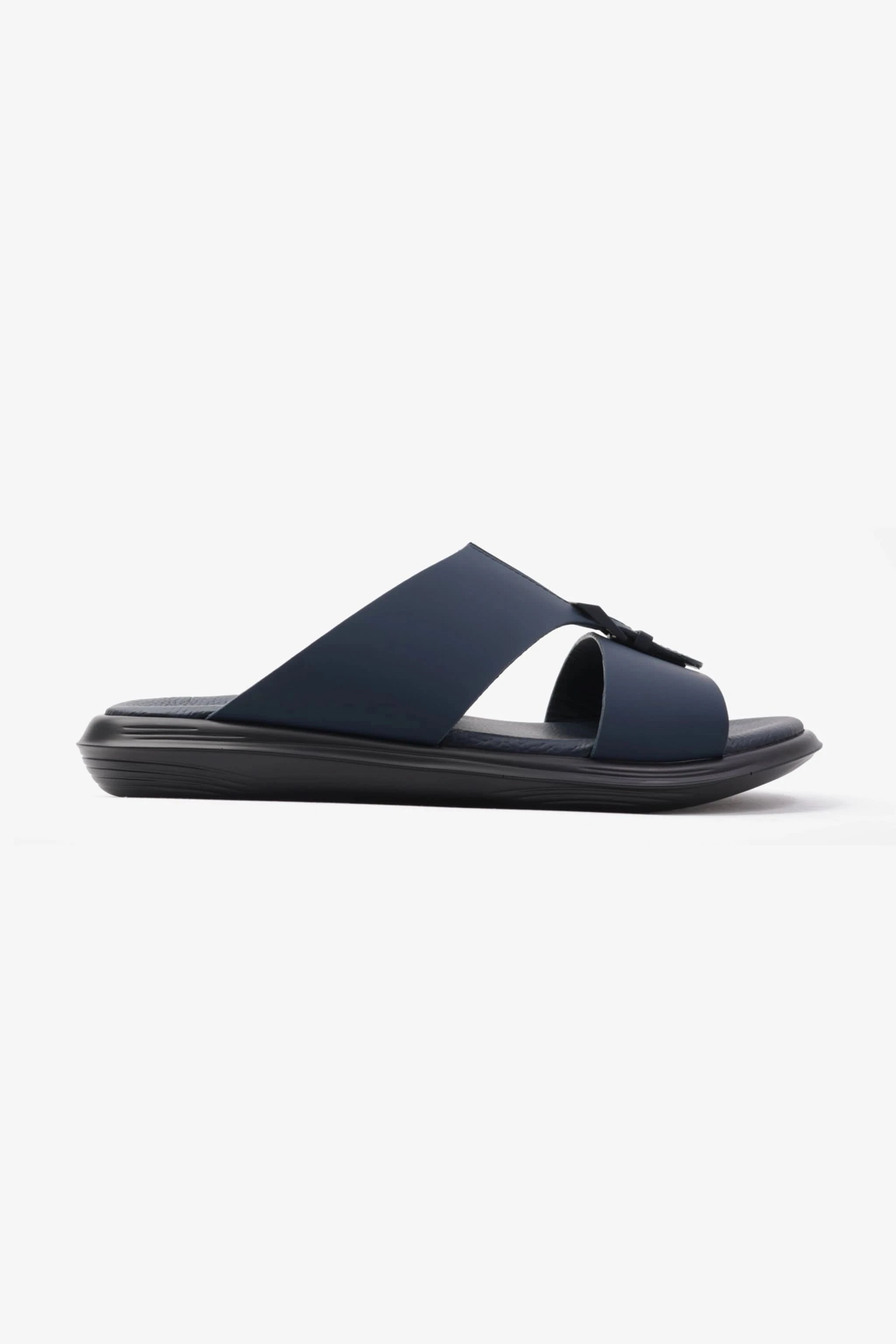 COMFORT PLUS TIMELESS ZIPPER CLOSURE MEN'S SANDALS NAVY - Seventy7