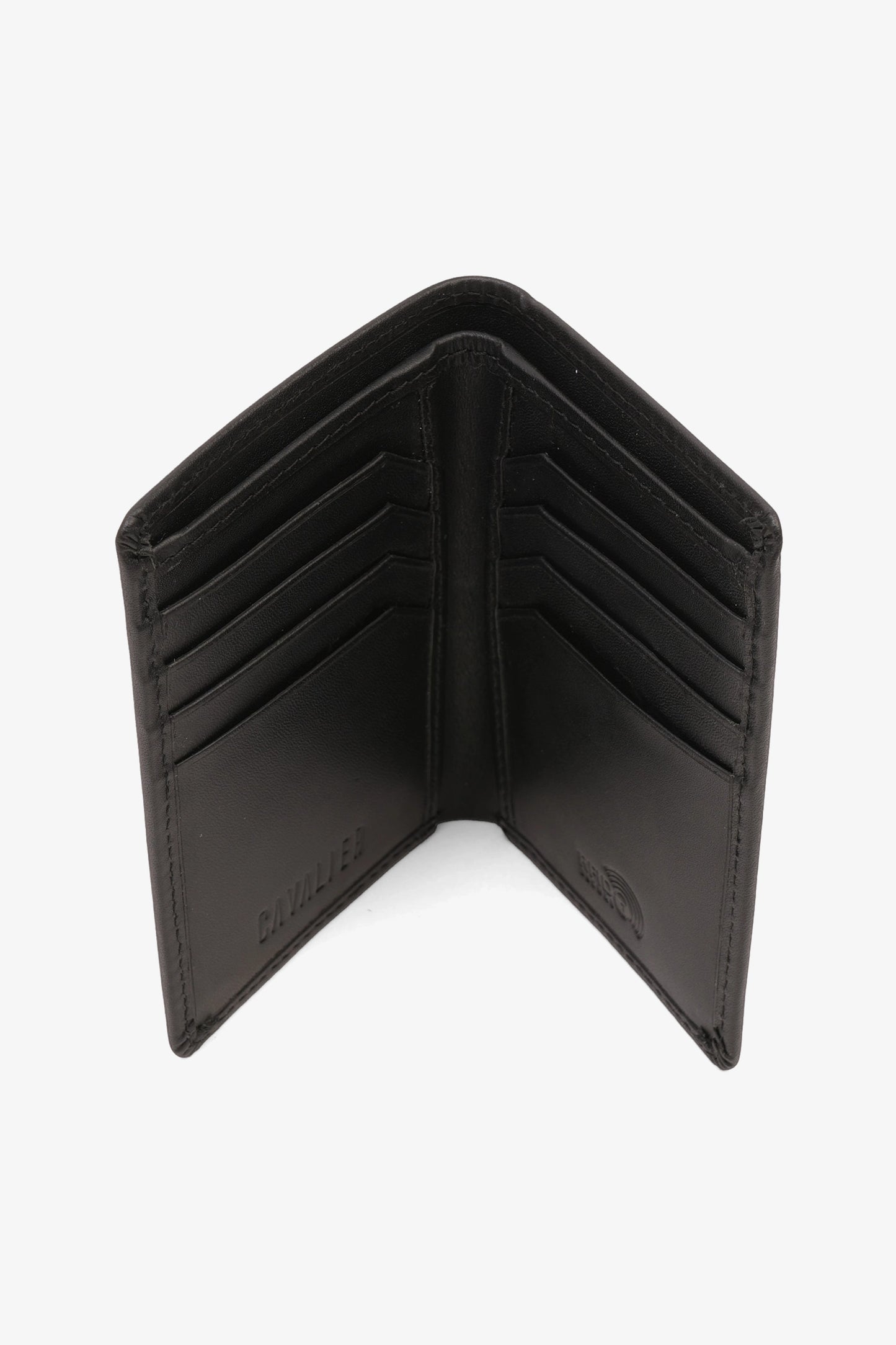 UOMO CAVALIER PREMIUM LEATHER METROPOLITAN WALLET BLACK - Seventy7