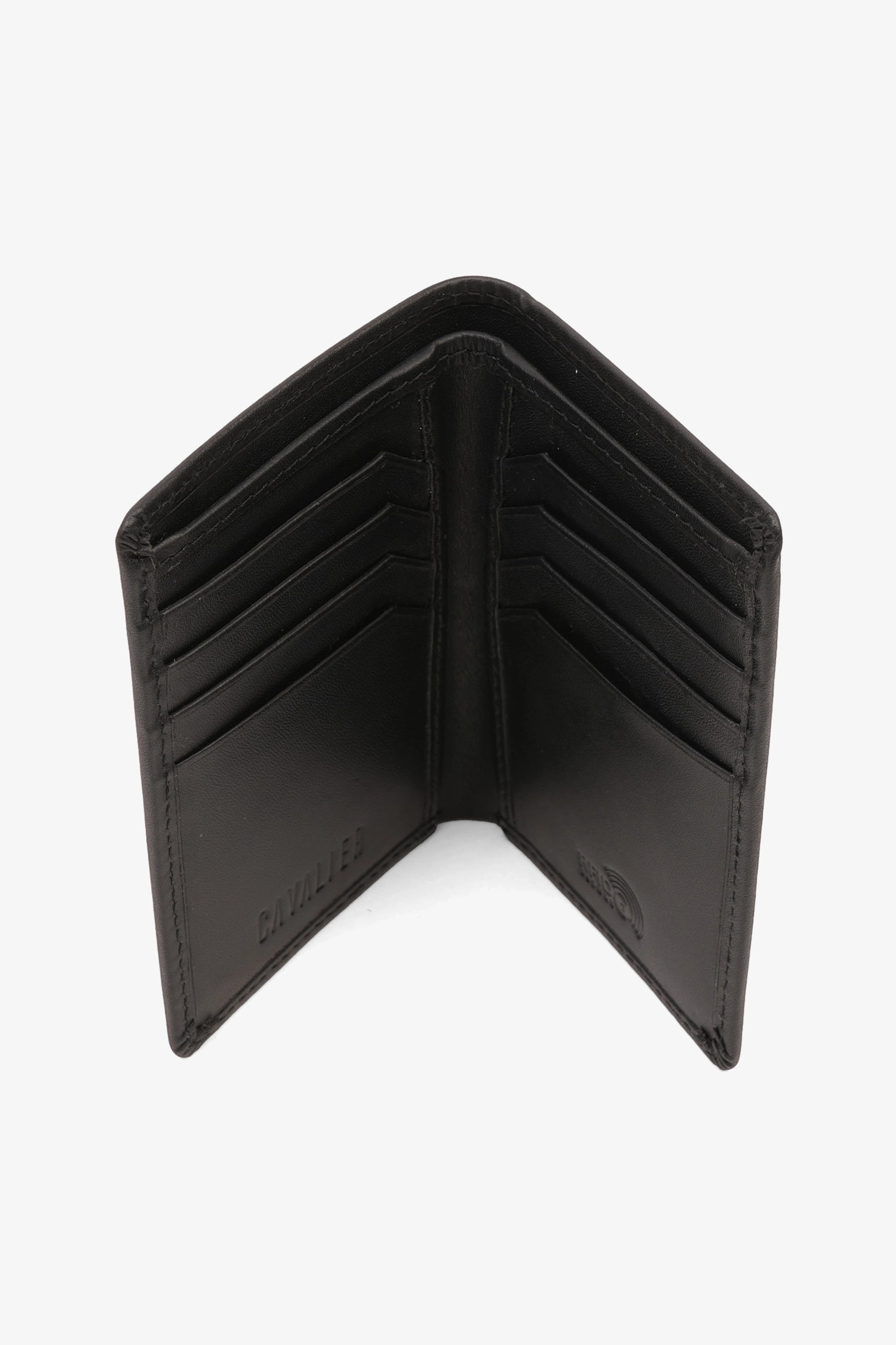 UOMO CAVALIER PREMIUM LEATHER METROPOLITAN WALLET BLACK - Seventy7