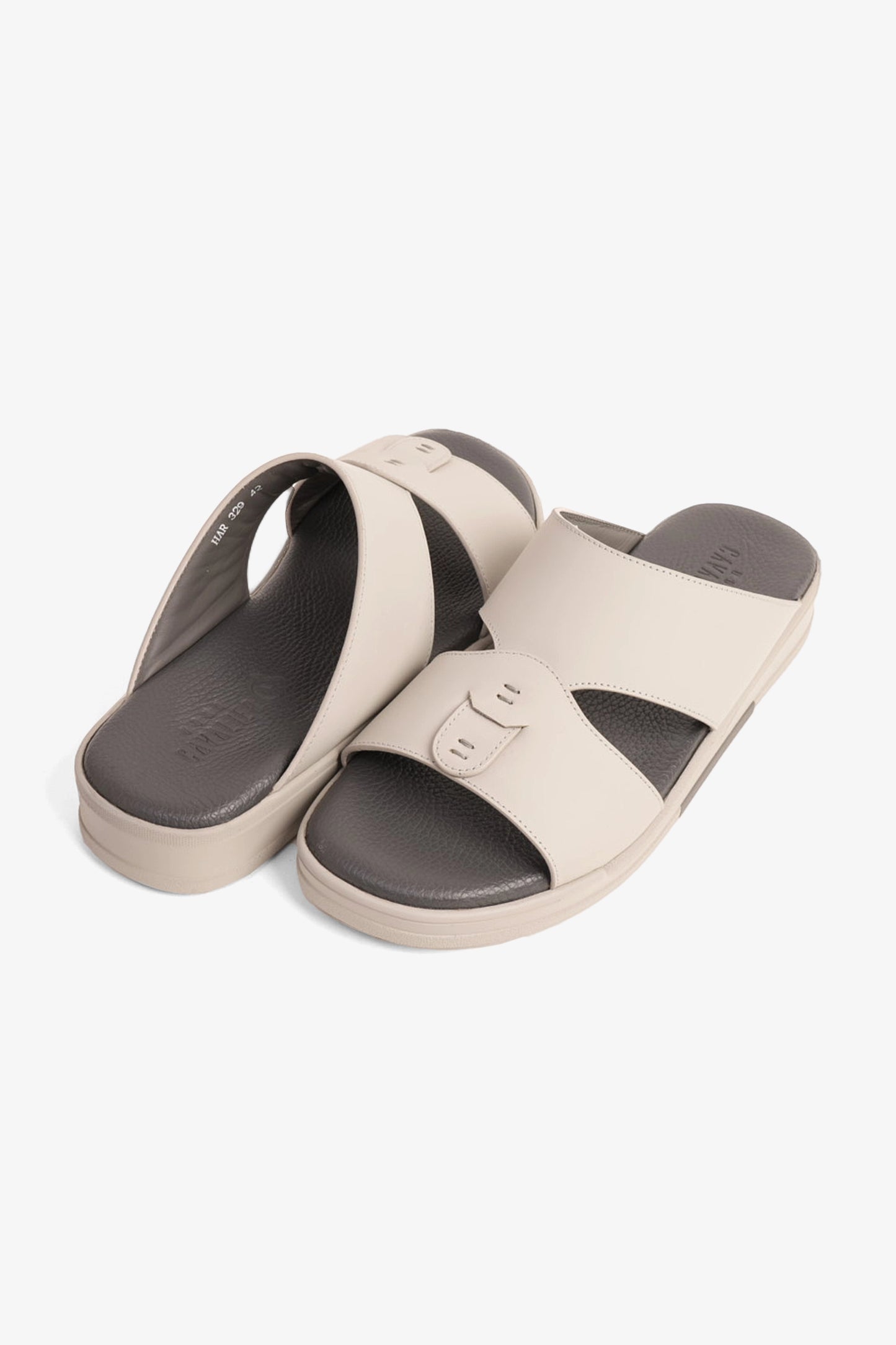 UOMO CAVALIER MENS SANDALS  -  HAR 329 LIGHT GREY