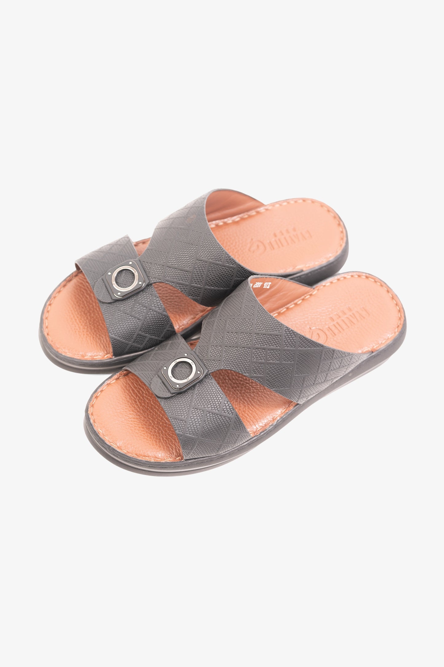 CAVALIER MENS SANDALS-ZIP1005 BLACK