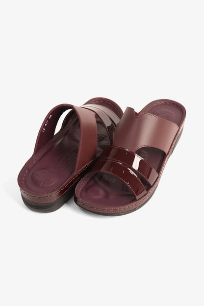 COMFORT PLUS LADIES SANDALS  -  CP417 CHERRY