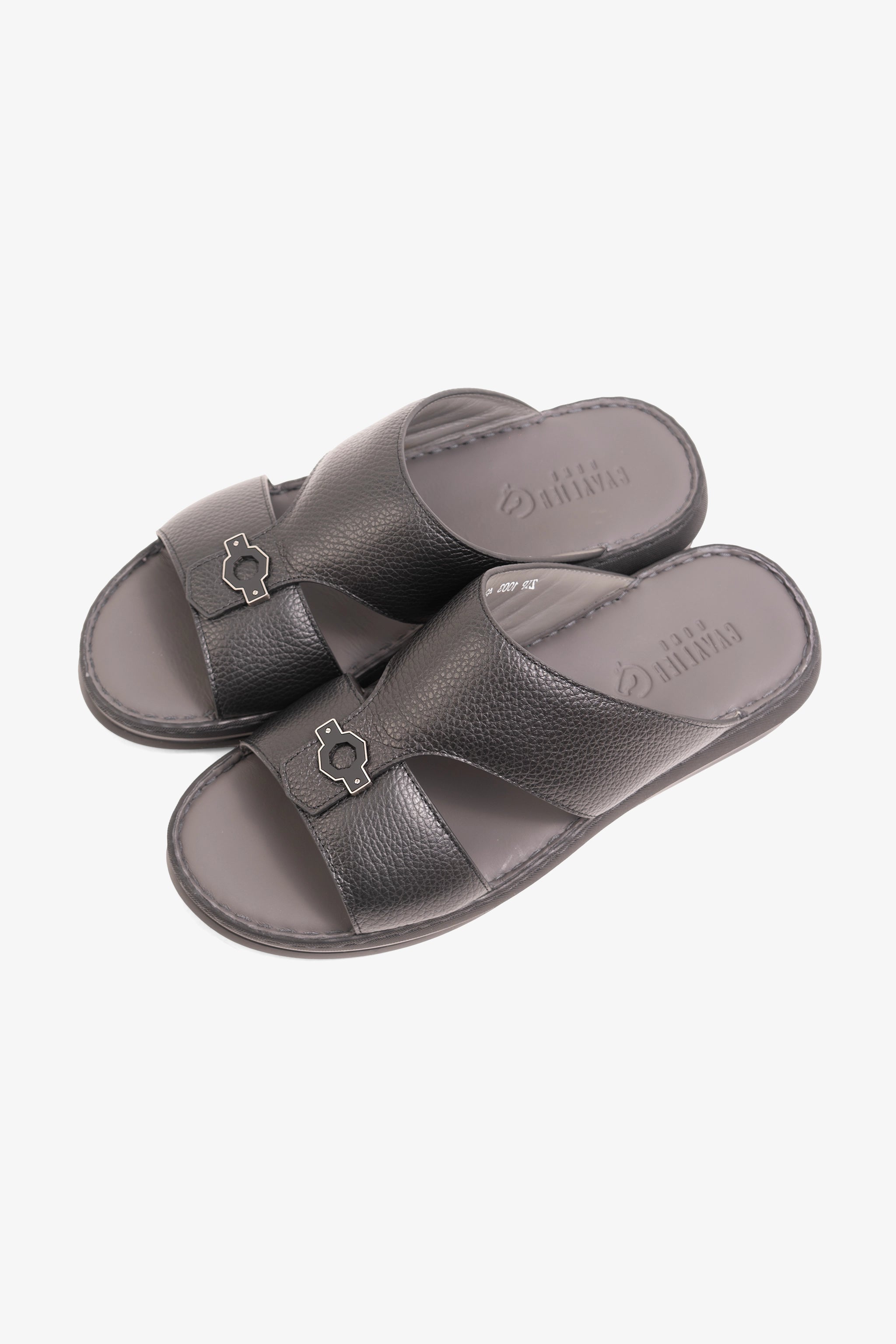 CAVALIER MENS SANDALS-ZIP1003 BLACK
