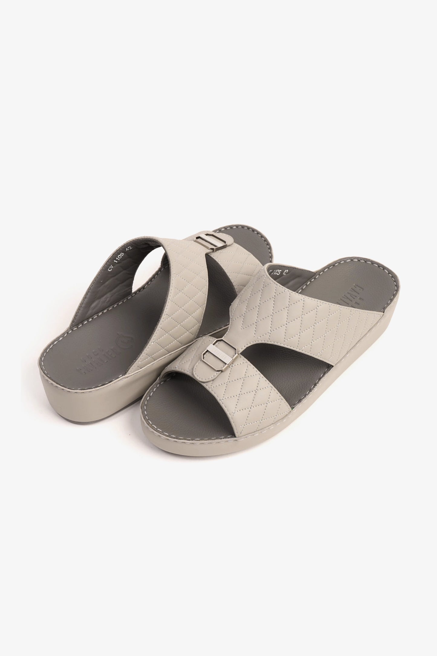 UOMO CAVALIER MENS SANDALS  - CV1105 LIGHT GREY