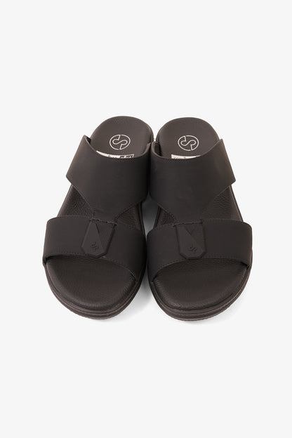 COMFORT PLUS SLEEK CUSHION ARABIC SANDALS BLACK