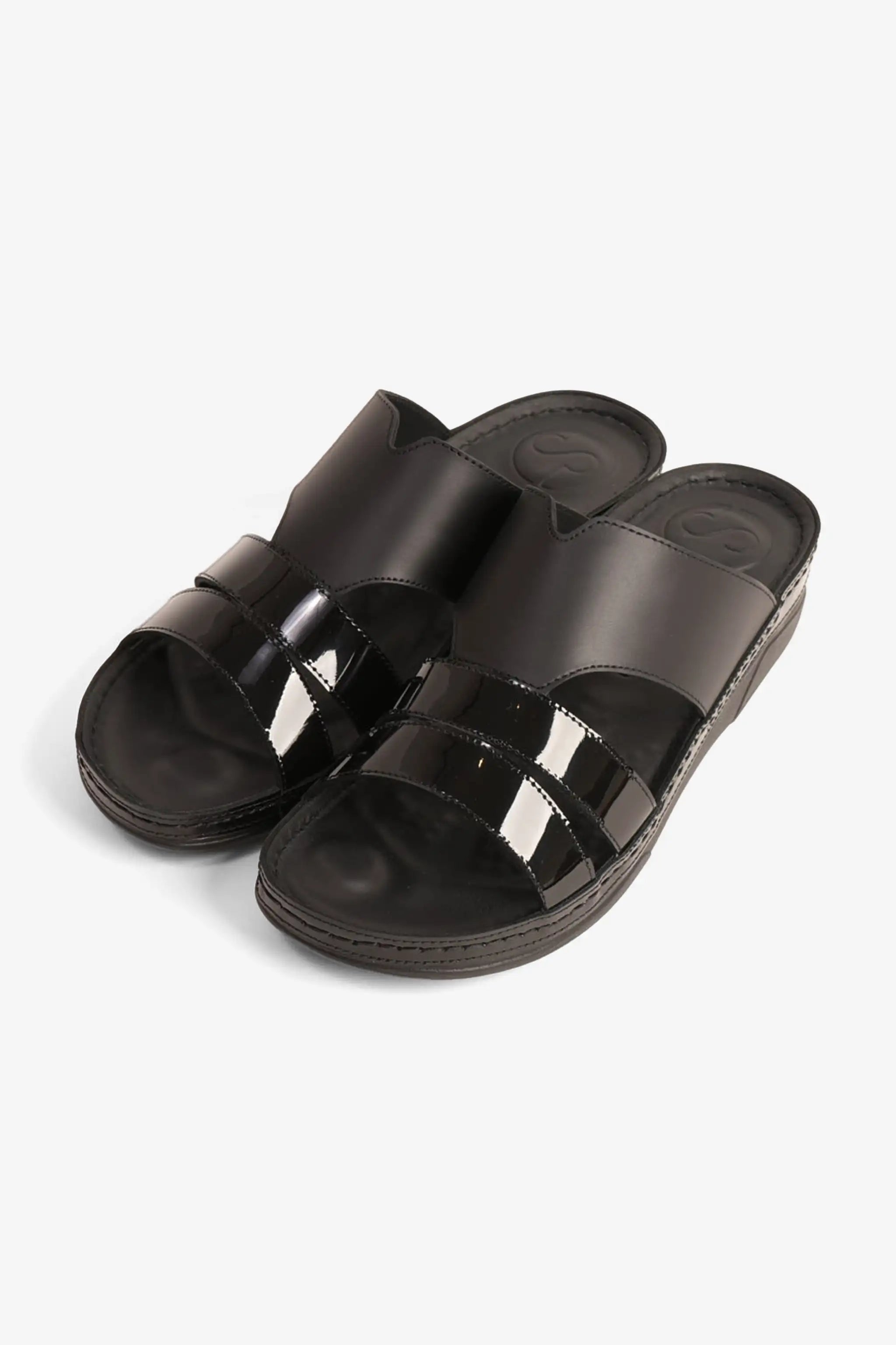 COMFORT PLUS LADIES SANDALS  -  CP417 BLACK - Seventy7