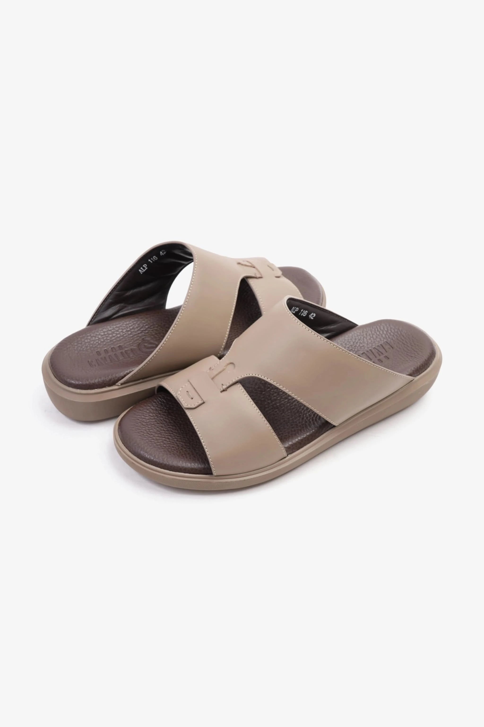 Uomo Cavalier Comfortable Slip-On Sandals with Cushioned Sole Stone