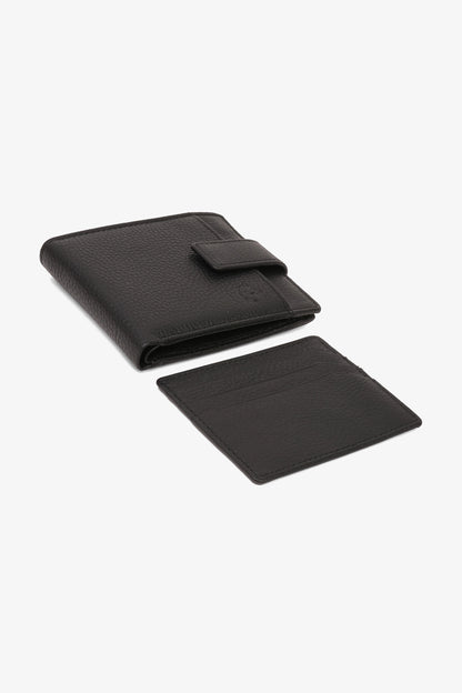 UOMO CAVALIER PREMIUM LEATHER URBANITE WALLET BLACK - Seventy7