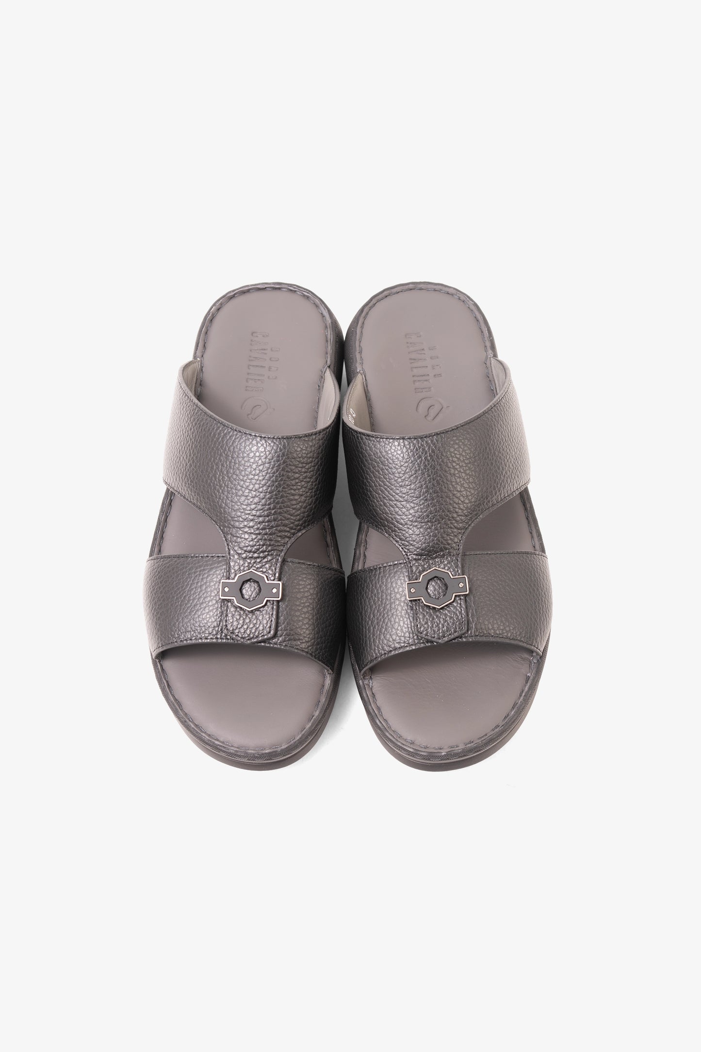 CAVALIER MENS SANDALS-ZIP1003 BLACK