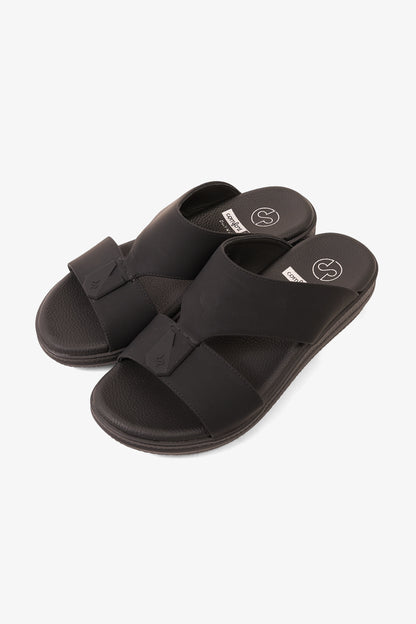 COMFORT PLUS SLEEK CUSHION ARABIC SANDALS BLACK