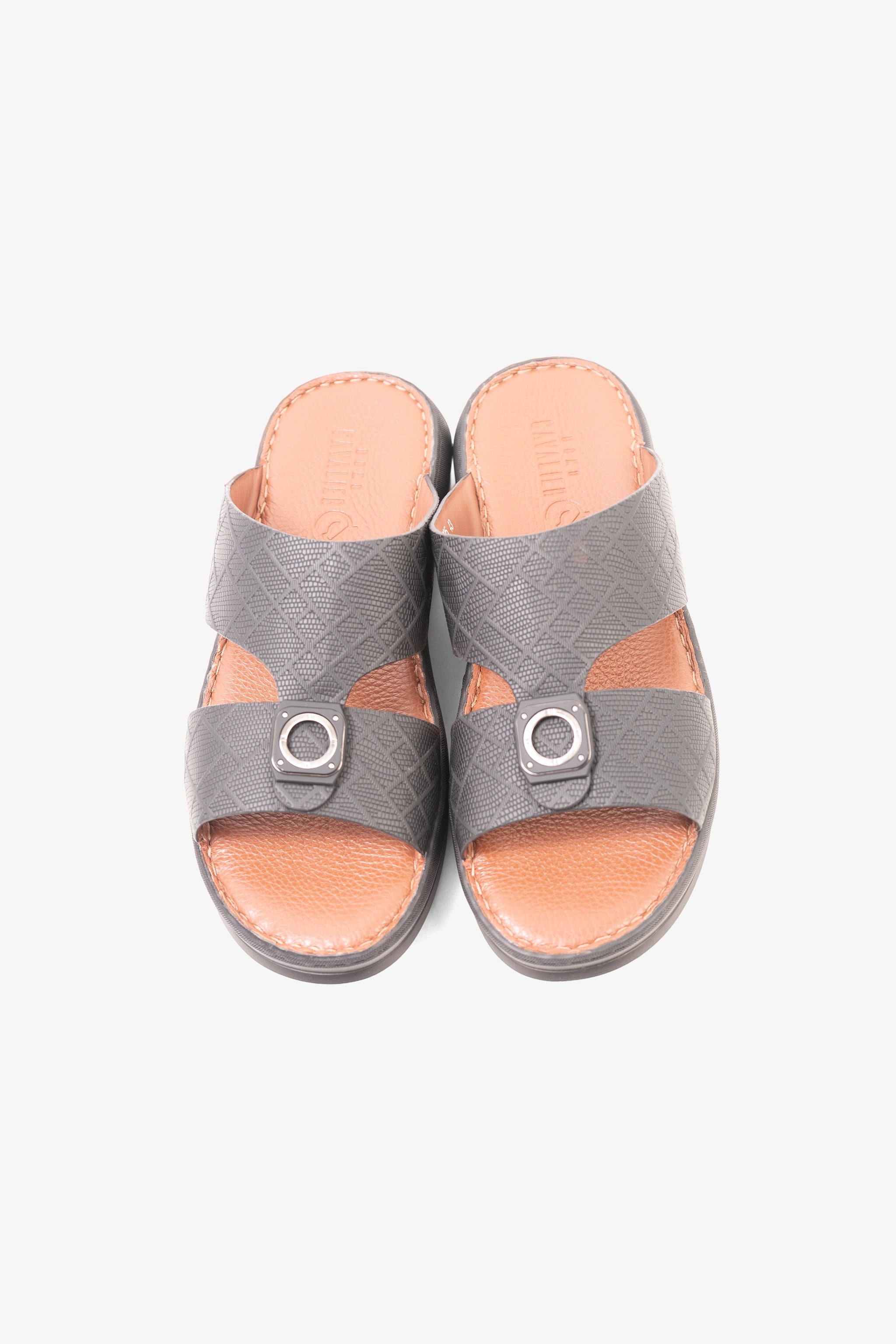 CAVALIER MENS SANDALS-ZIP1005 BLACK