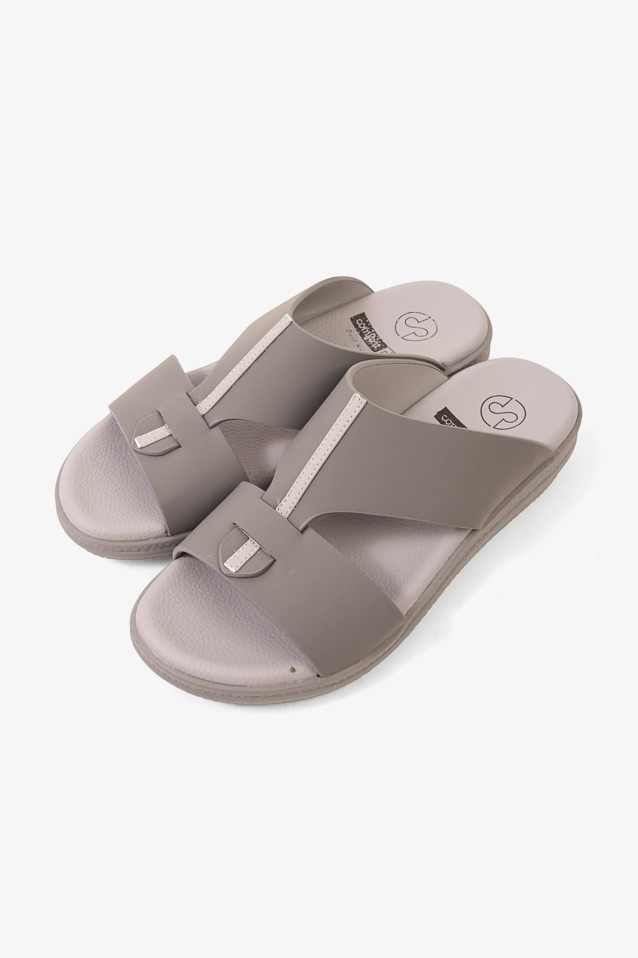 COMFORT PLUS GLIDE LUXE ARABIC SANDALS GREY - Seventy7