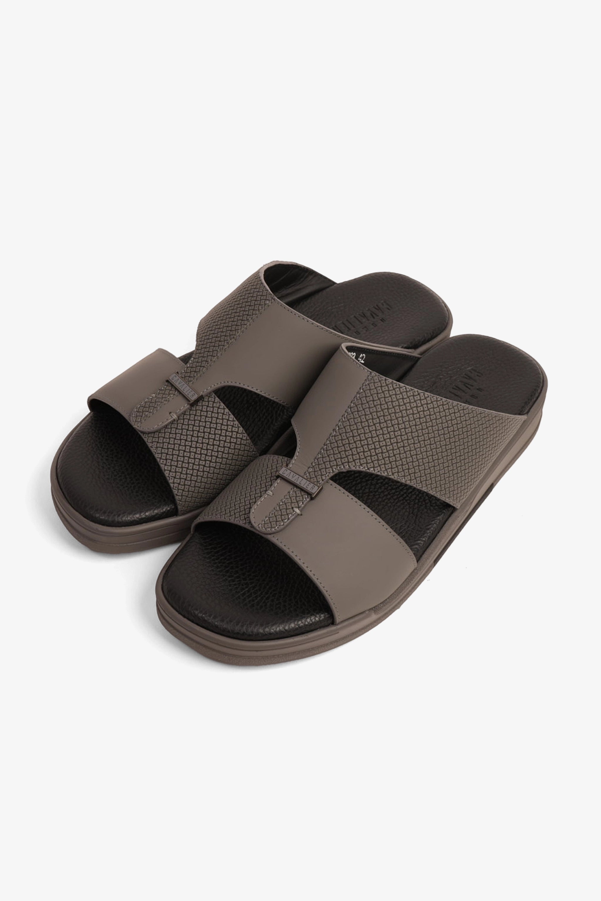 CAVALIER CLOUD ULTRA COMFORTABLE LEATHER SANDALS GREY