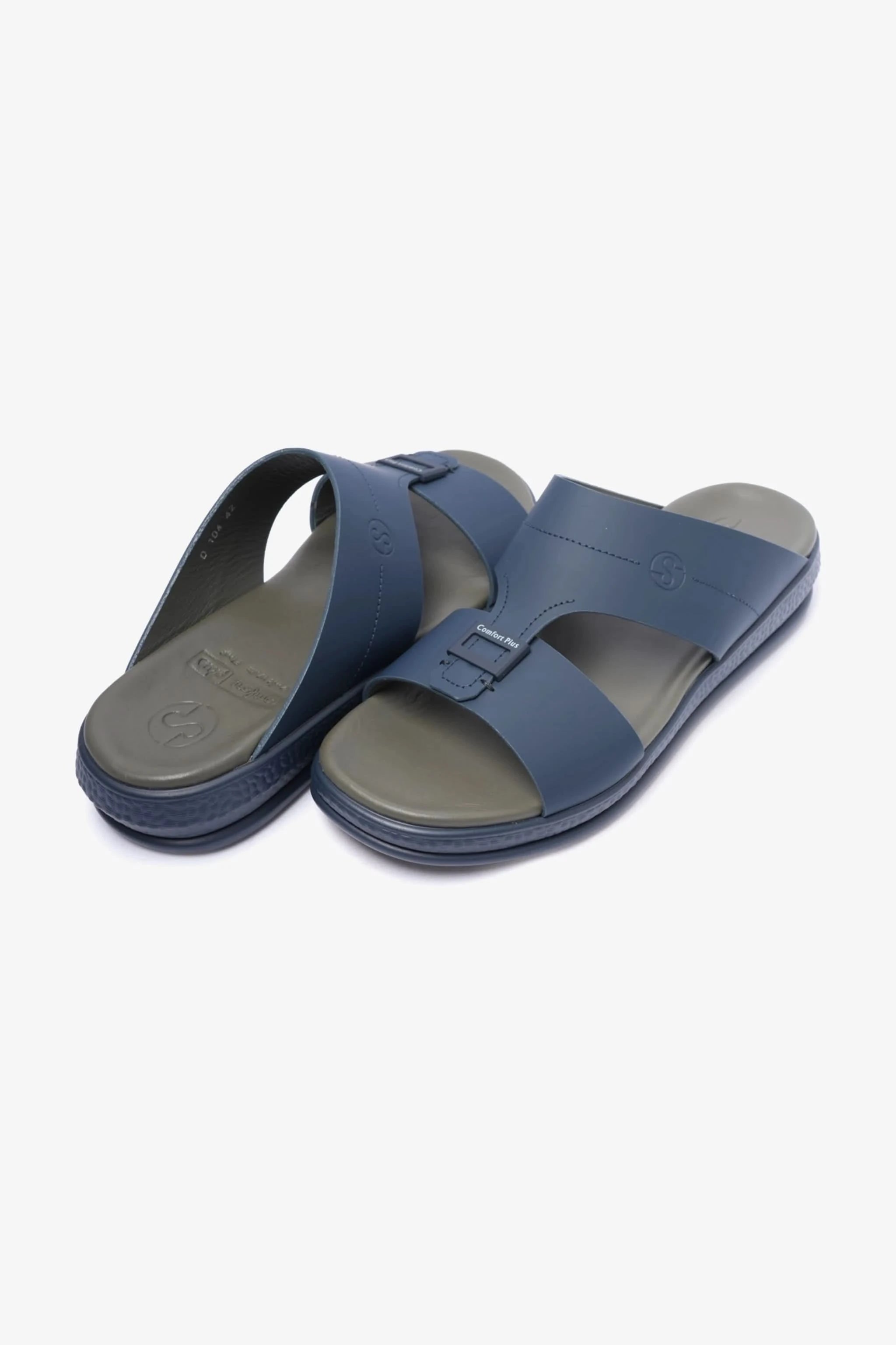 COMFORT PLUS TIMELESS DESIGN STRAP MENS SANDALS NAVY