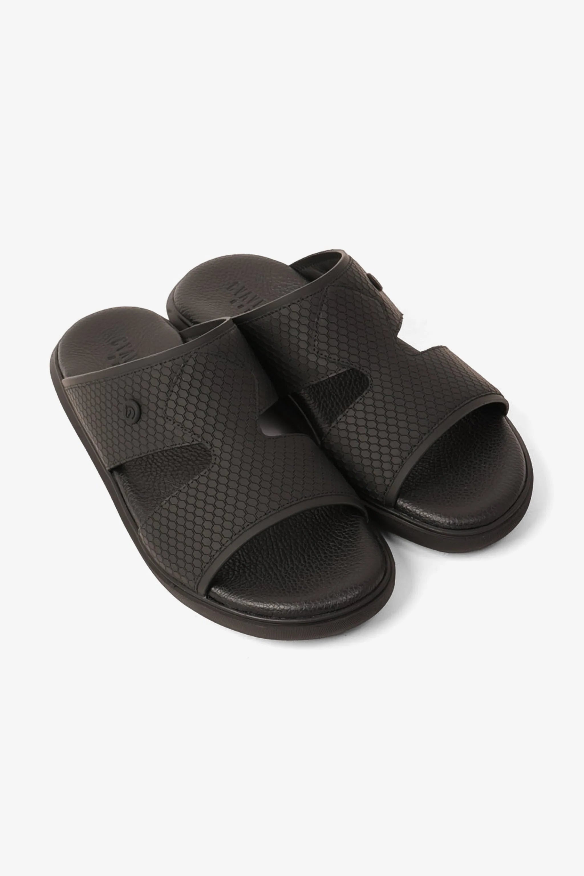 UOMO CAVALIER MENS SANDALS  -  ALP 123 BLACK - Seventy7