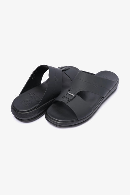 COMFORT PLUS TIMELESS DESIGN MENS SANDALS BLACK