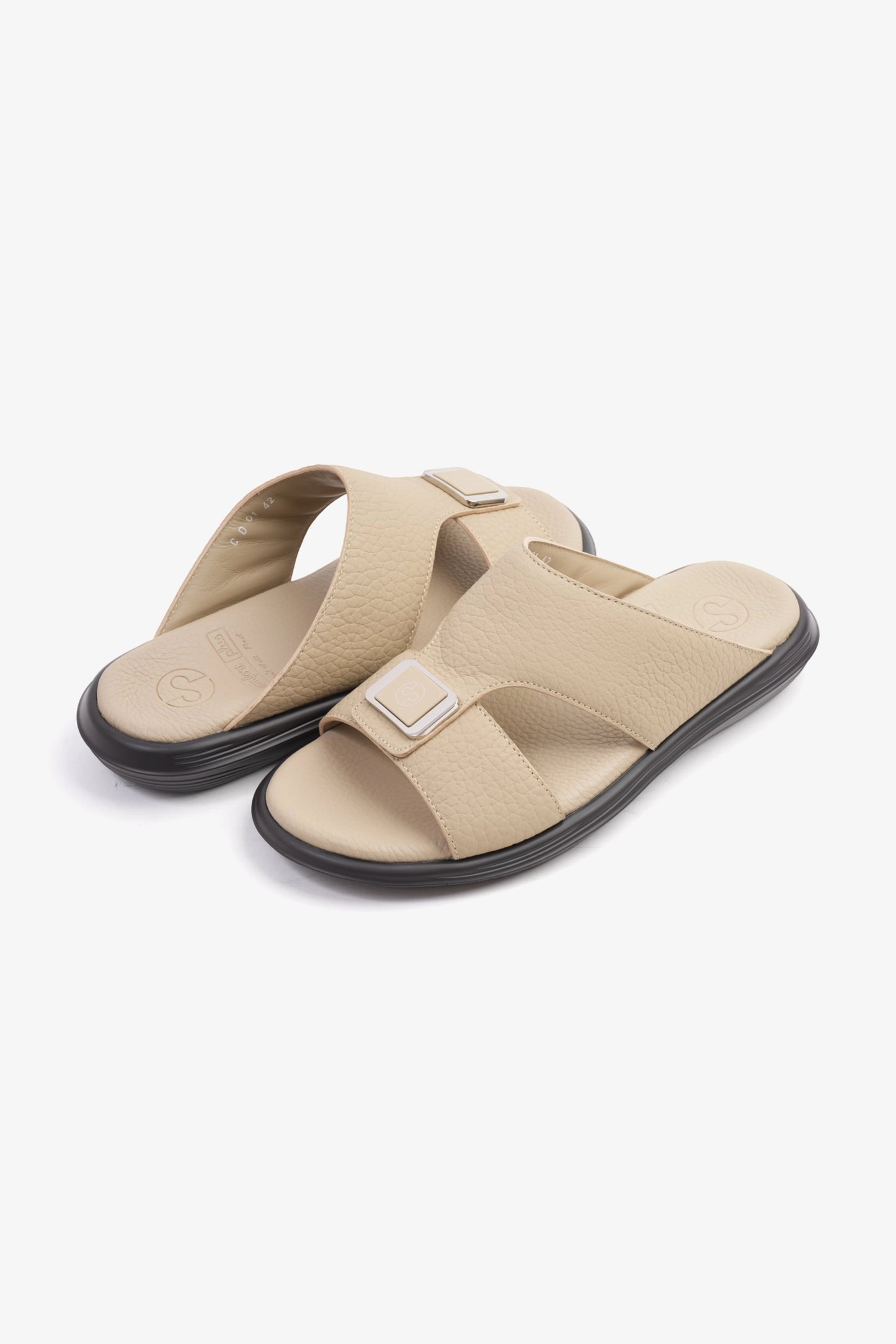 COMFORT PLUS CLASSIC TIMLESS STYLISH TRIM SANDALS MANDORLA