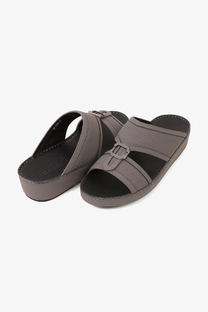 UOMO CAVALIER MEN'S PREMIUM ARABIC SANDALS GREY