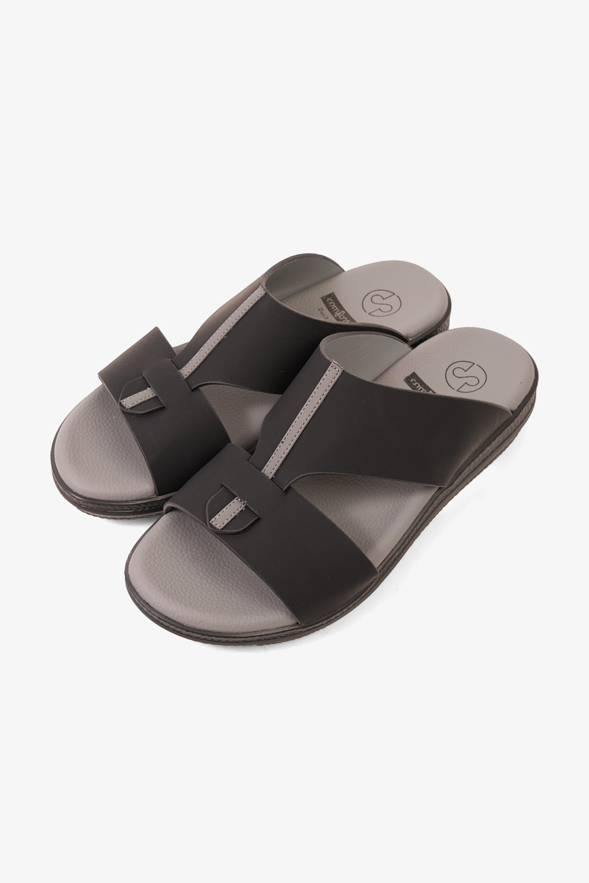COMFORT PLUS GLIDE LUXE ARABIC SANDALS BLACK - Seventy7
