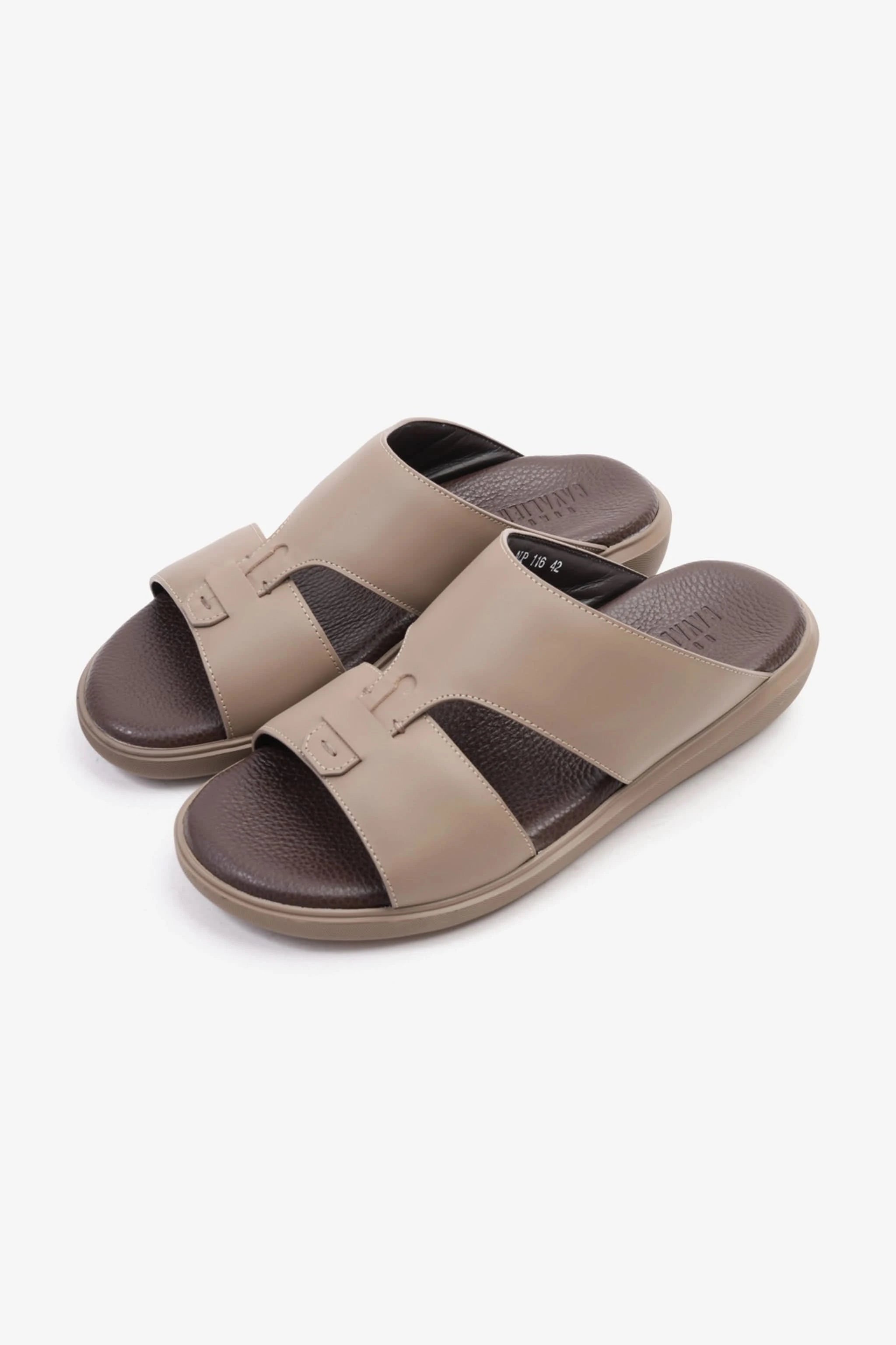 Uomo Cavalier Comfortable Slip-On Sandals with Cushioned Sole Stone