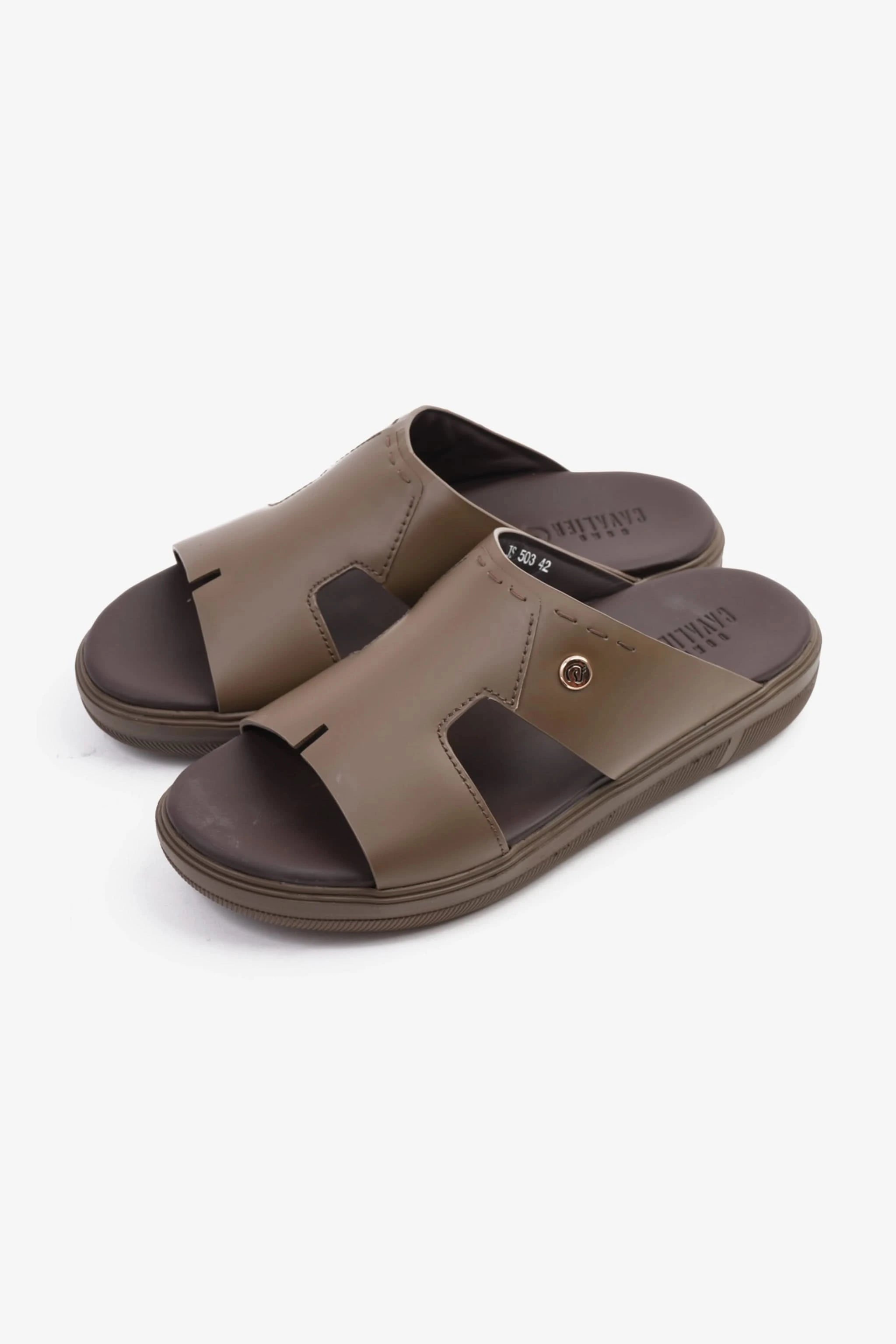 UOMO CAVALIER SLIP-ON DESIGN MEN SANDALS TRUFFLE