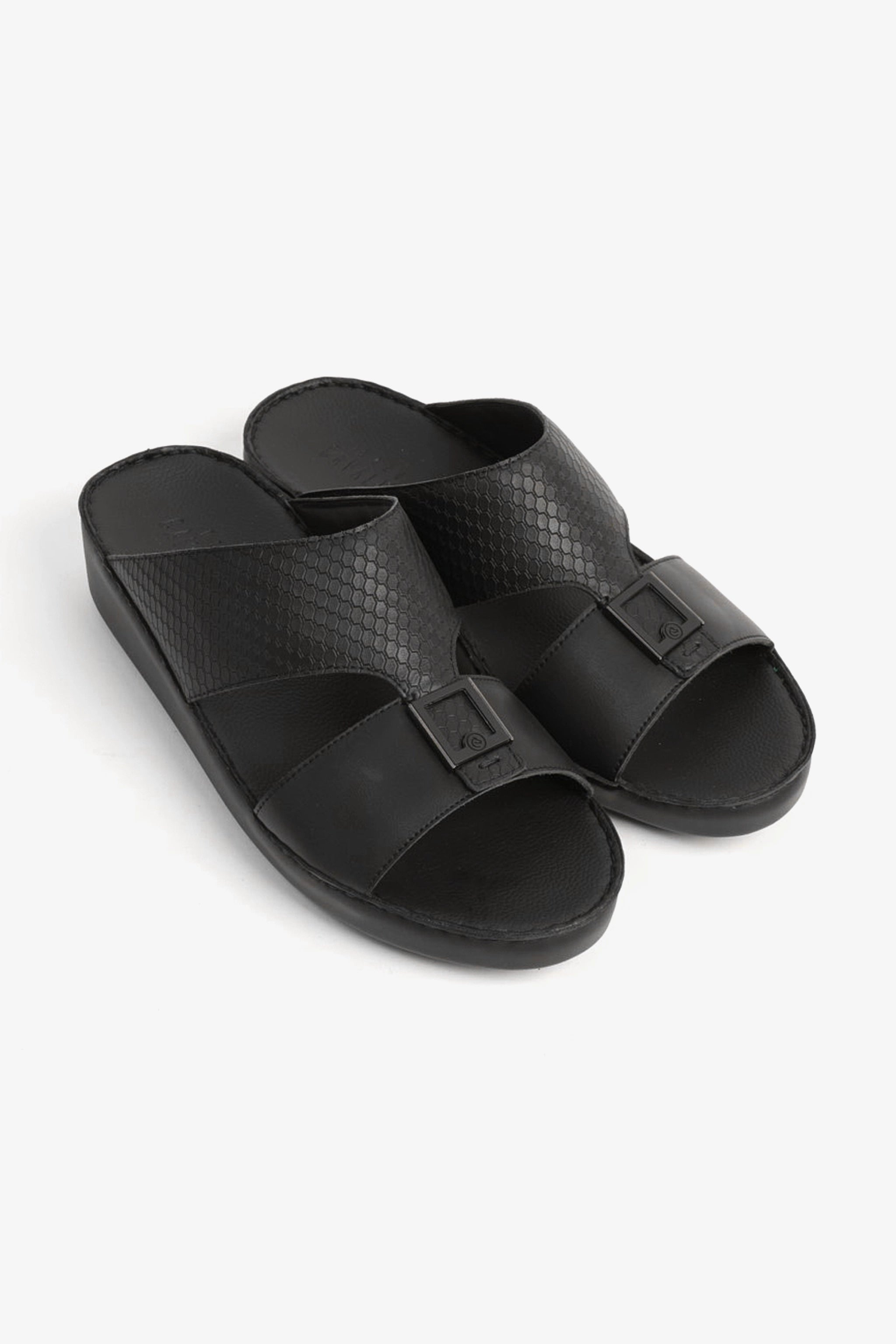 UOMO CAVALIER MENS SANDALS  - CV1110 BLACK