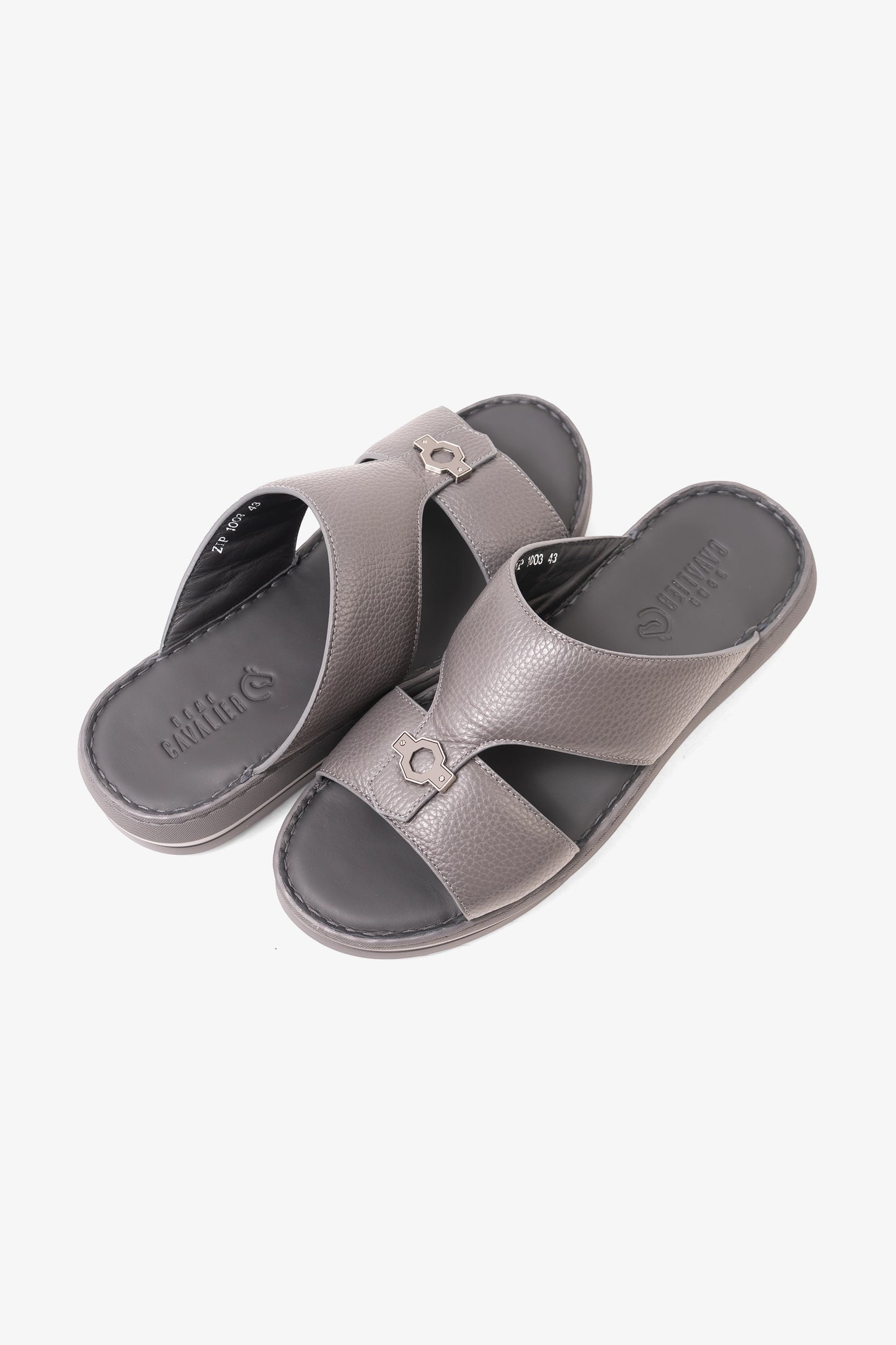 CAVALIER MENS SANDALS-ZIP1003 GREY