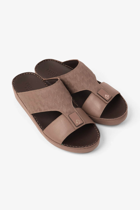 CAVALIER ULTRA COMFORTABLE MPODERN LEATHER SANDALS STONE