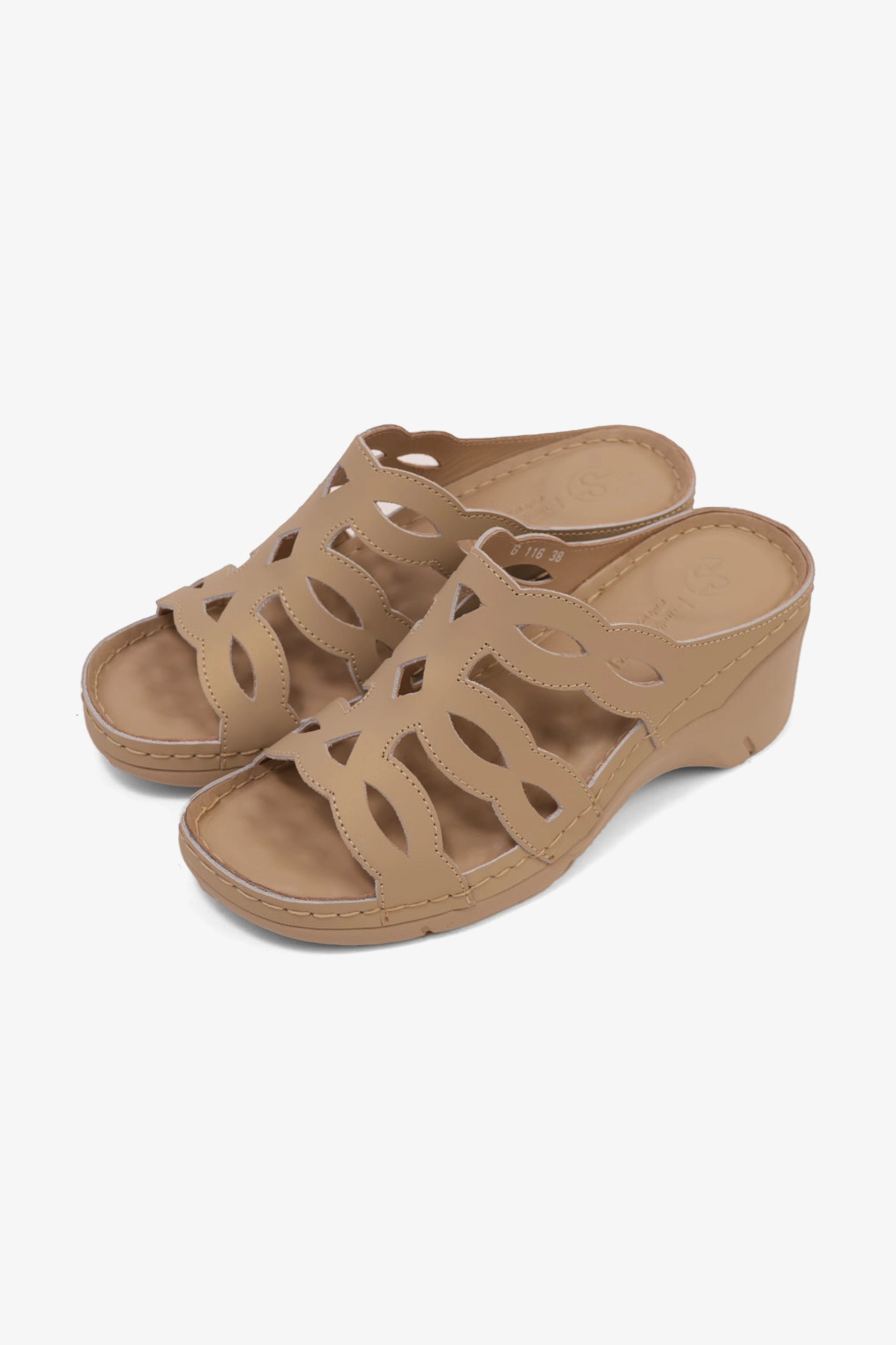 COMFORT PLUS LADIES SANDALS  - GG116 BEIGE