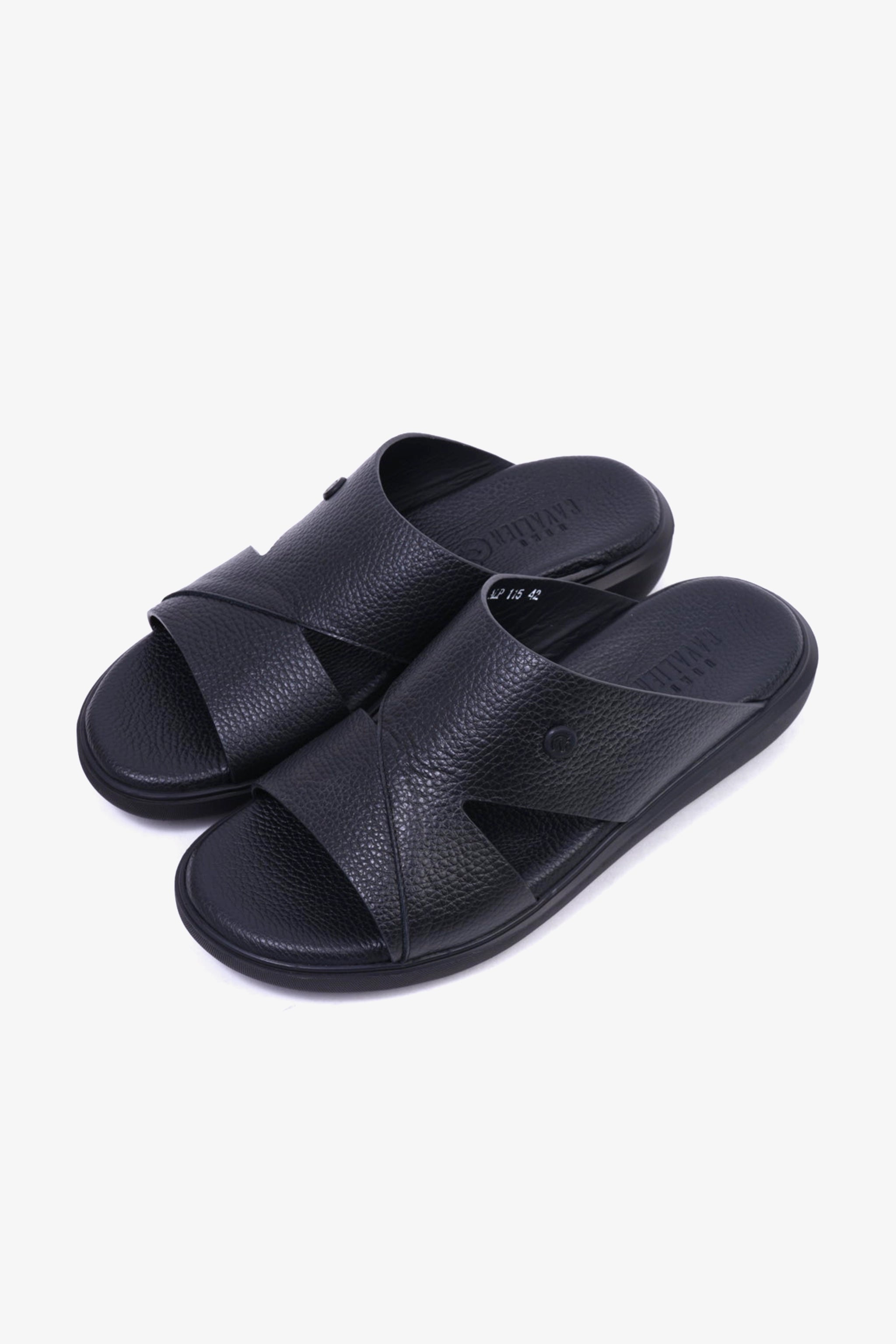 UOMO CAVALIER MENS SANDALS  -  ALP 115 BLACK - Seventy7