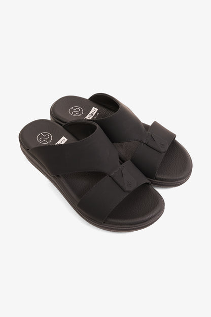 COMFORT PLUS SLEEK CUSHION ARABIC SANDALS BLACK