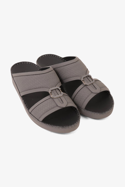 UOMO CAVALIER MEN'S PREMIUM ARABIC SANDALS GREY