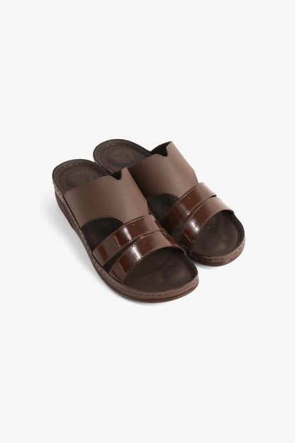 COMFORT PLUS LADIES SANDALS  -  CP417 BROWN