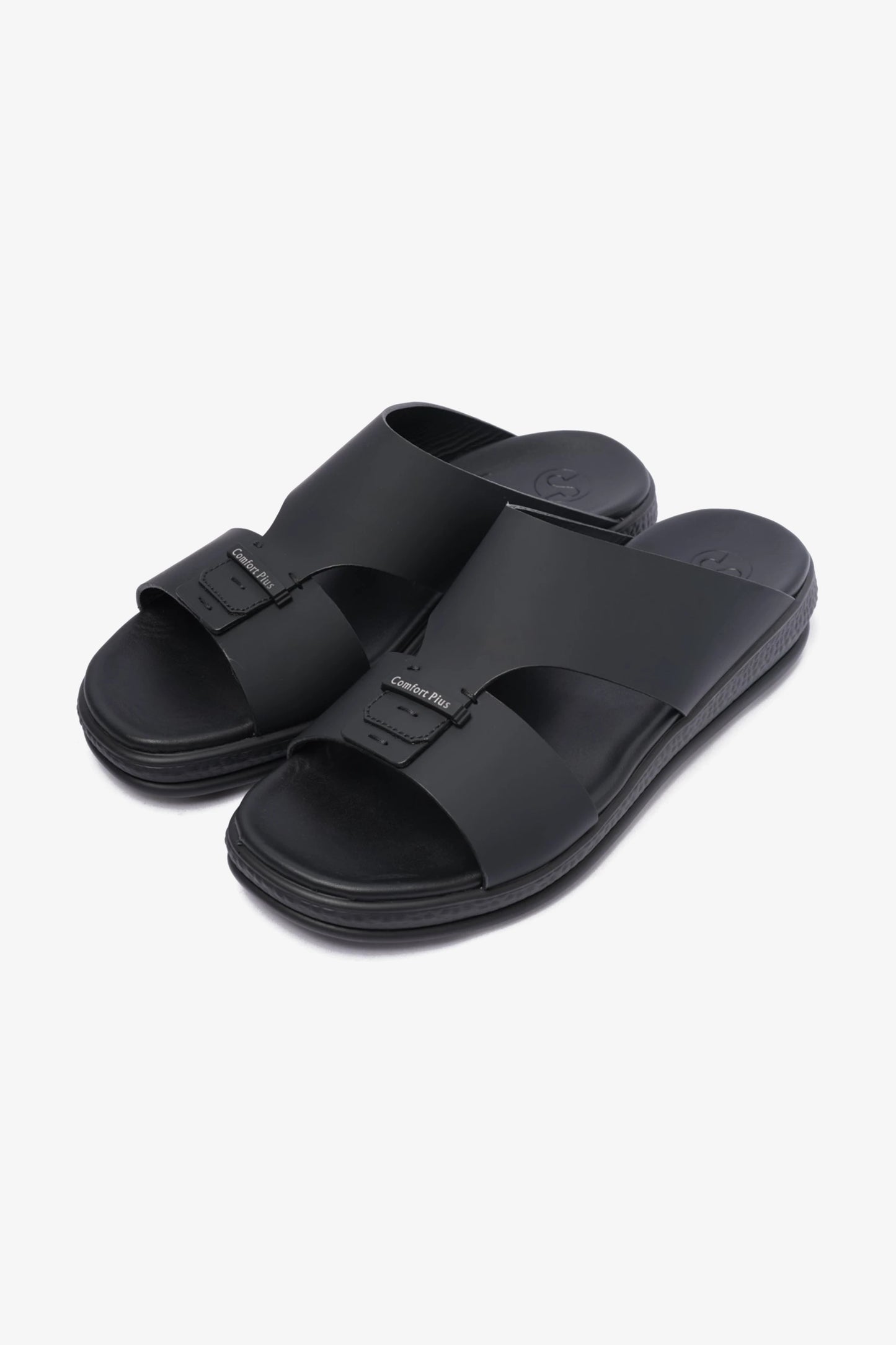 COMFORT PLUS TIMELESS DESIGN STRAP MENS SANDALS BLACK – Seventy7