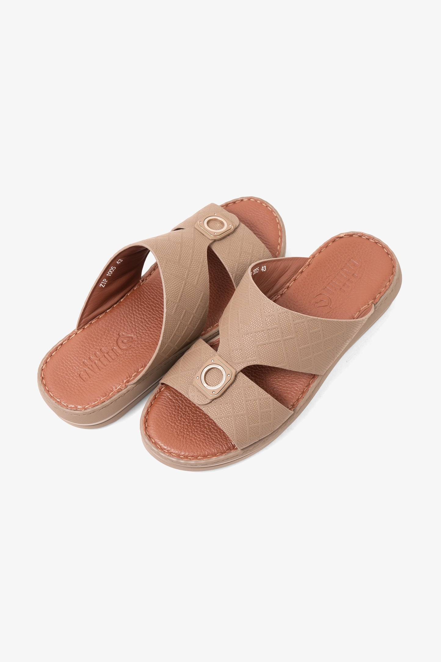 CAVALIER MENS SANDALS-ZIP1005 SAND